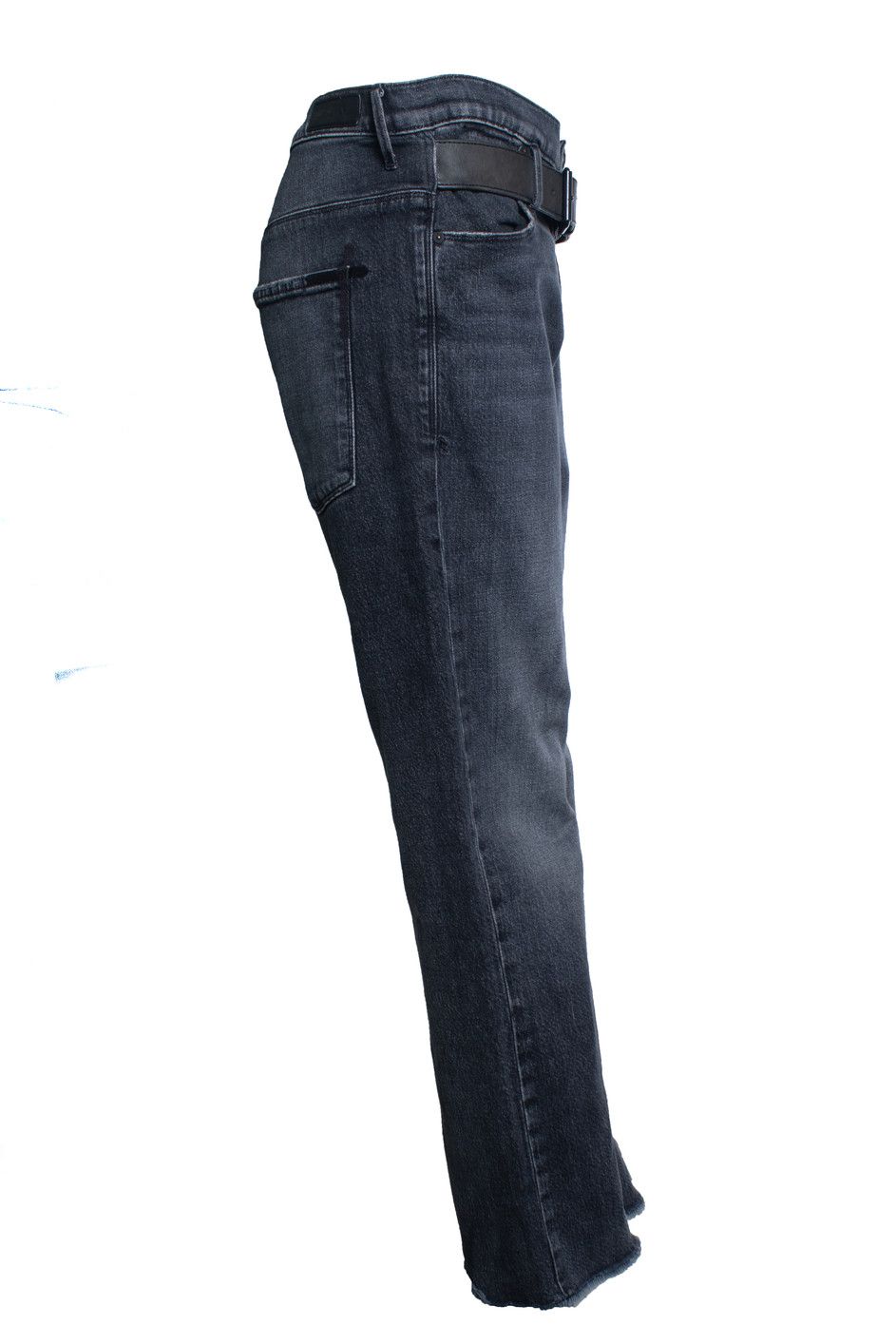 Rta RtA, black wide leg jeans with belt Size 28" / US 6 / IT 42 - 4 Thumbnail