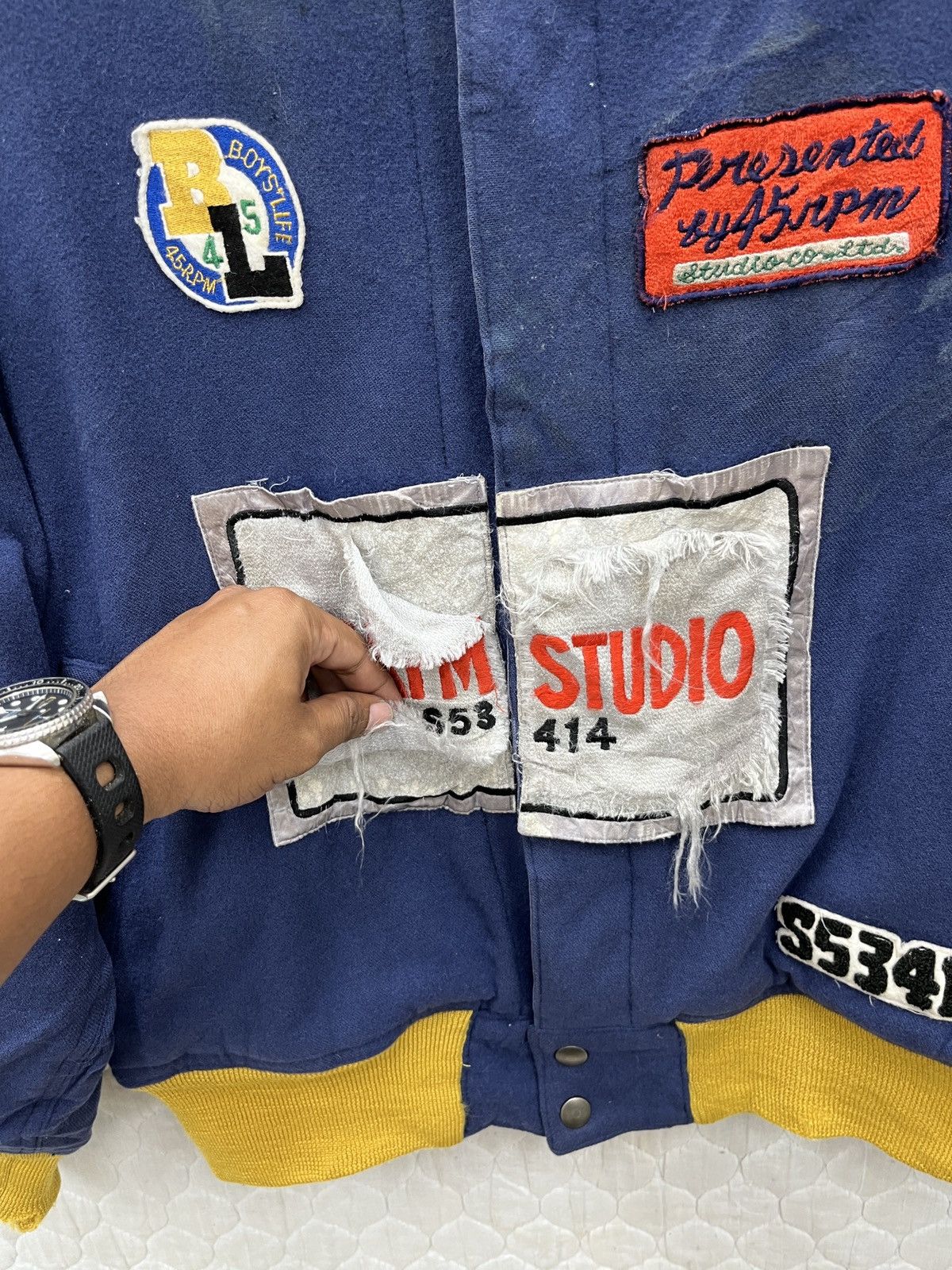 45rpm × Vintage 🔥🔥🔥ARCHIVE VTG 45RPM BOMBER JACKET Size US S / EU 44-46 / 1 - 20 Thumbnail