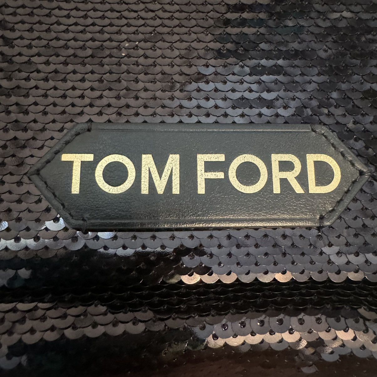 Tom Ford Tom Ford Sequin Mini Chain Bag - Black - Gold - LIKE NEW! Size ONE SIZE - 3 Thumbnail