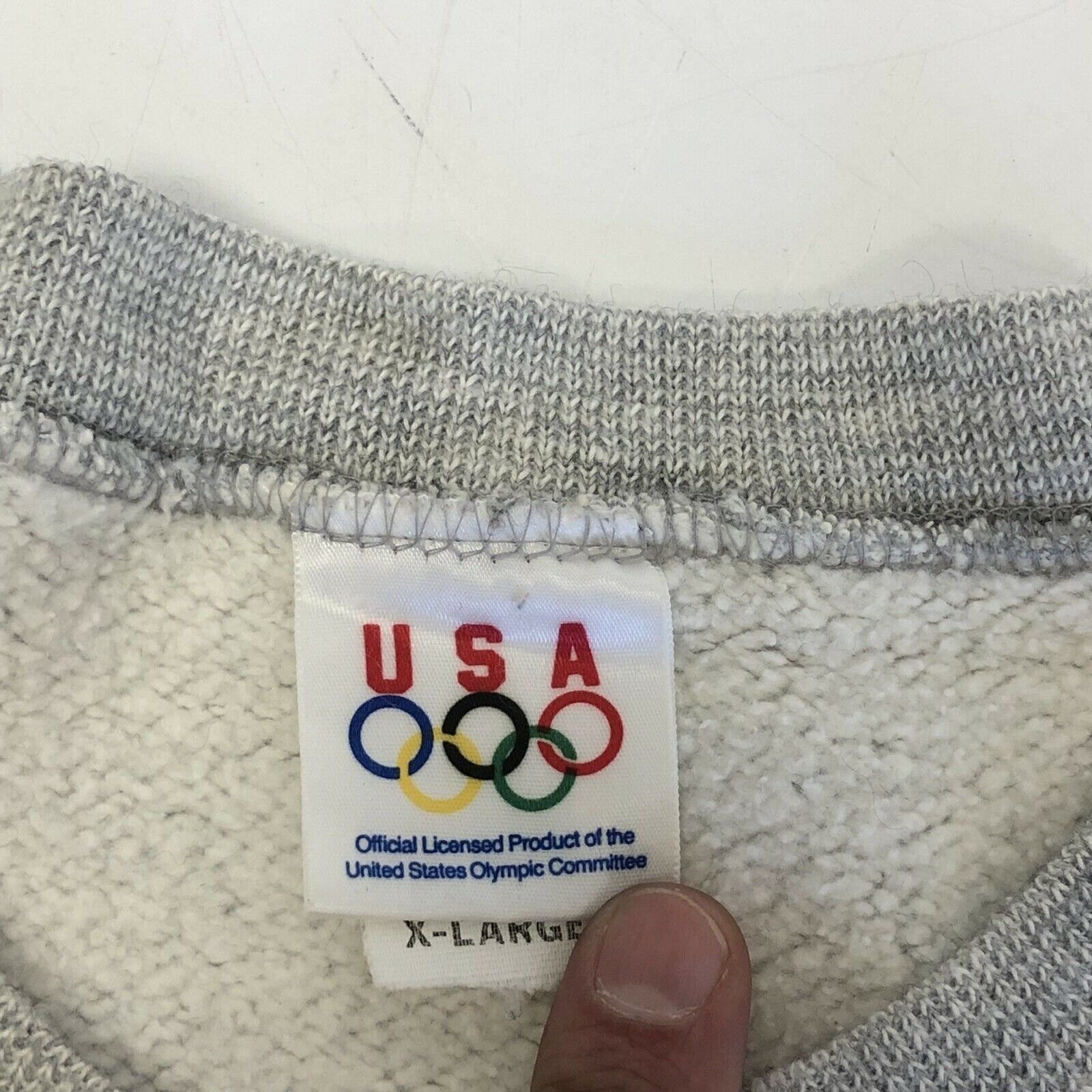 Other Vtg JCPenney Heather Gray TRI BLEND USA Olympics Shirt Size US XL / EU 56 / 4 - 3 Thumbnail