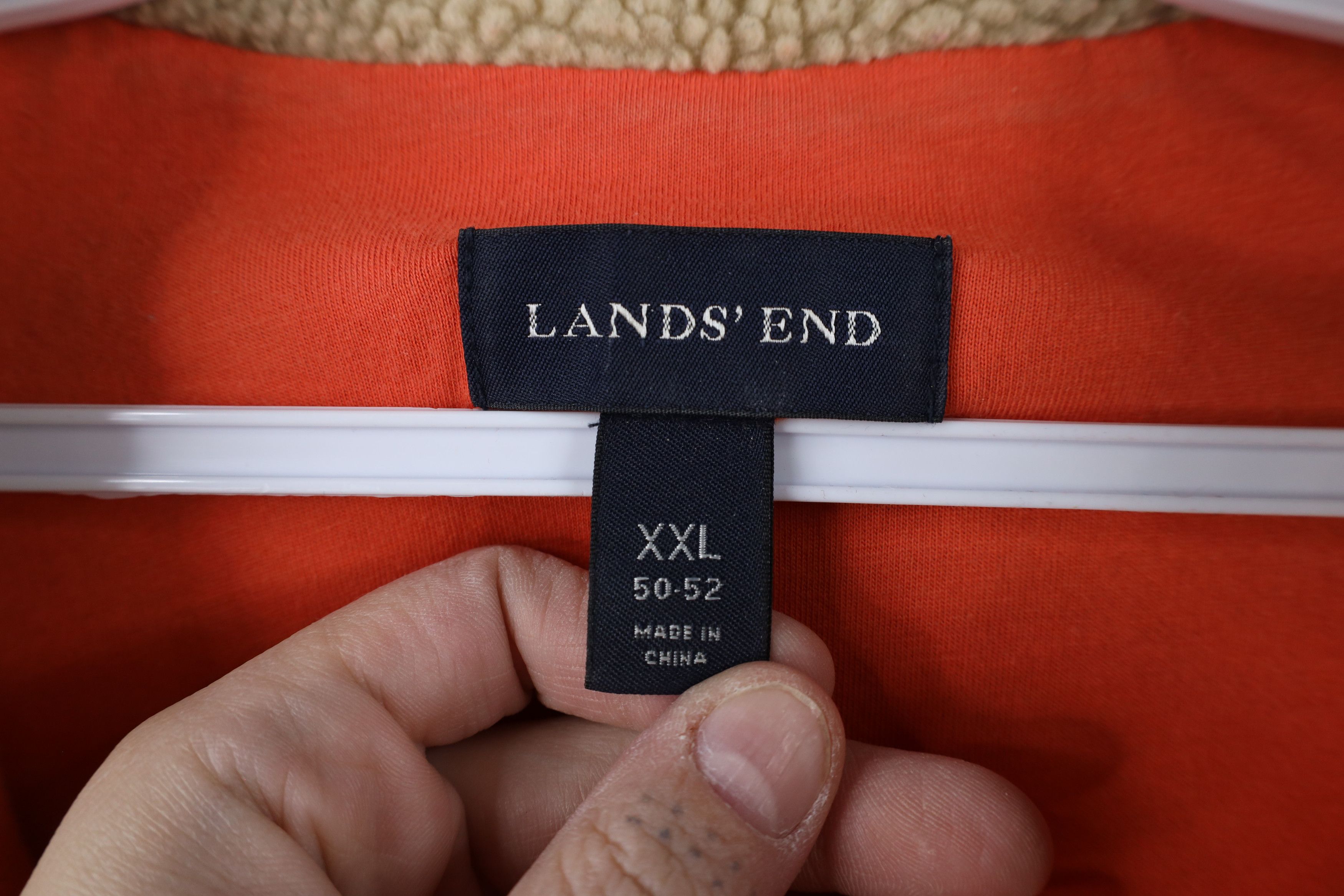 Lands' End × Vintage Vintage Lands End Deep Pile Fleece Half Zip Pullover Sweater Size US XXL / EU 58 / 5 - 4 Thumbnail