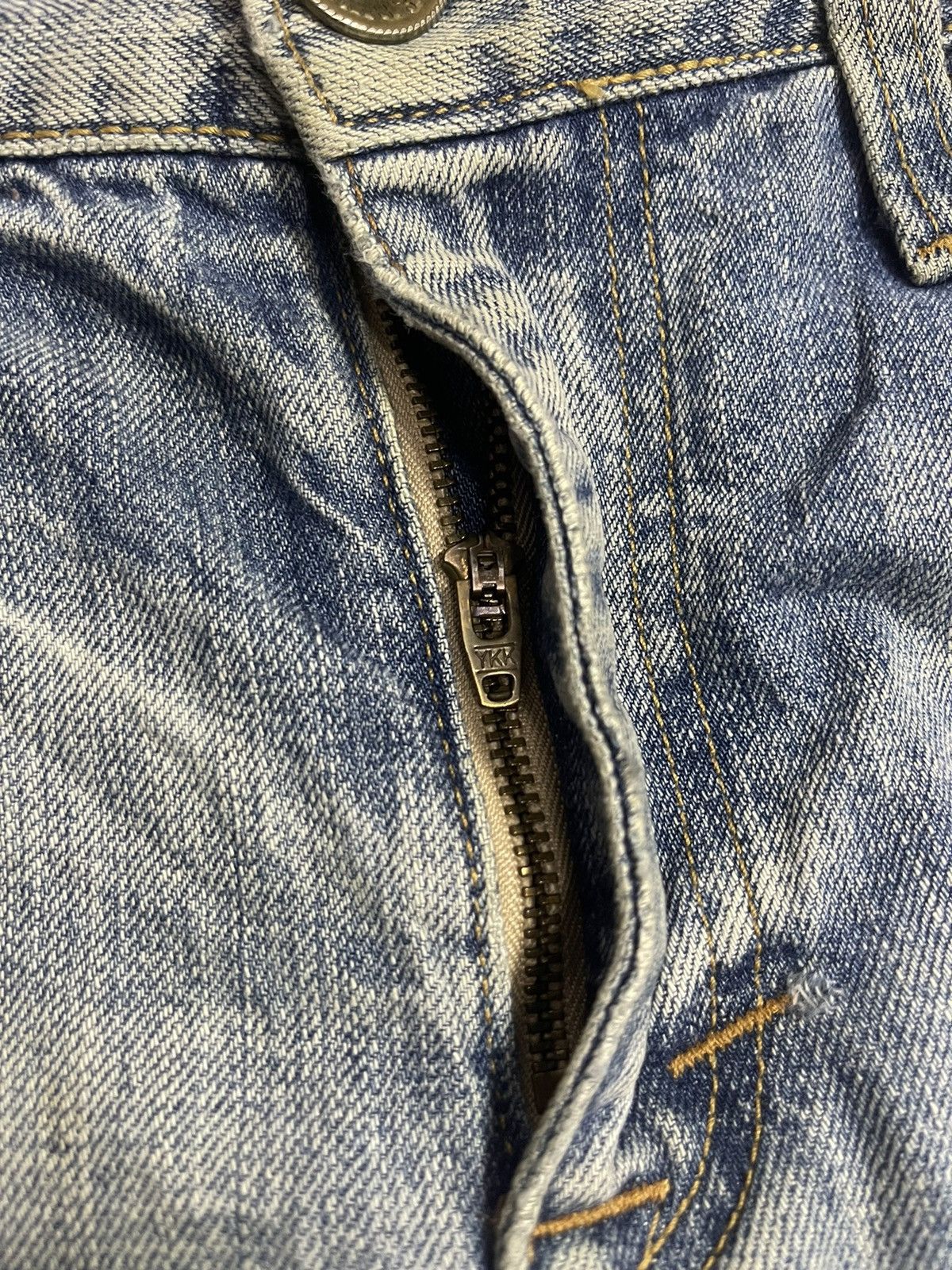 Edwin × Japanese Brand Edwin Exclusive Vintage Distressed Jeans (14) Size US 33 - 11 Thumbnail