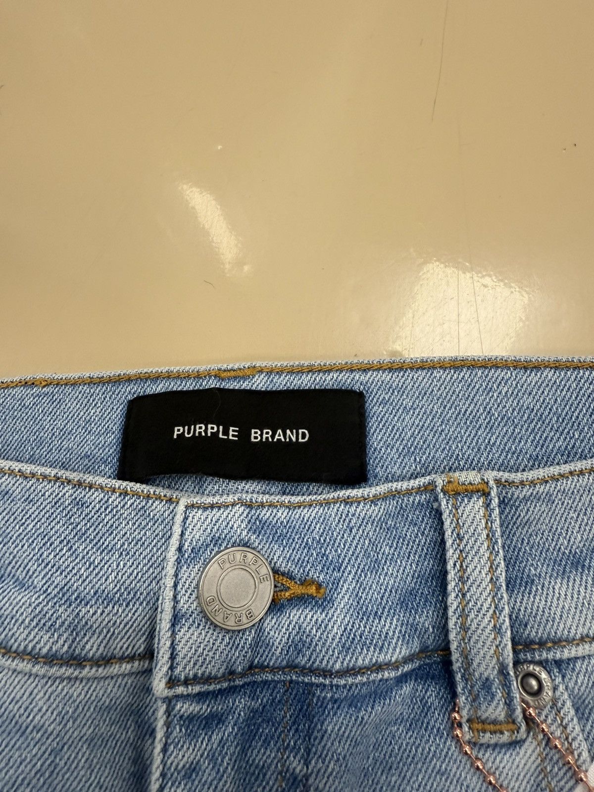 Other Purple Brand Slim Straight Bleached Jeans Size 26" / US 2 / IT 38 - 4 Thumbnail