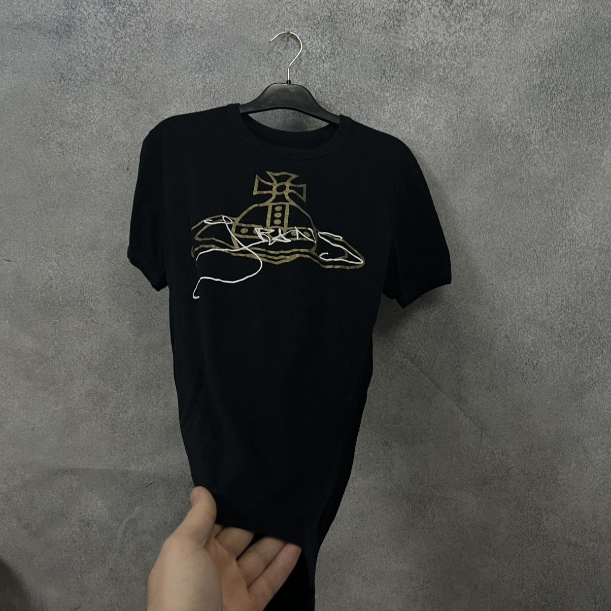 Vivienne Westwood Vivienne Westwood Big Logo T shirt Black Size M Size US M / EU 48-50 / 2 - 6 Thumbnail