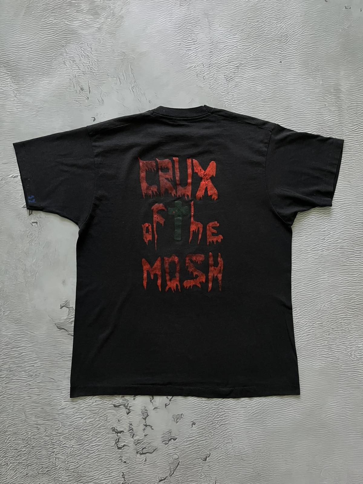 Vintage Vintage 80s Jesus Christ 2nd World Tour T Shirt – Â©1989 Size US M / EU 48-50 / 2 - 6 Thumbnail