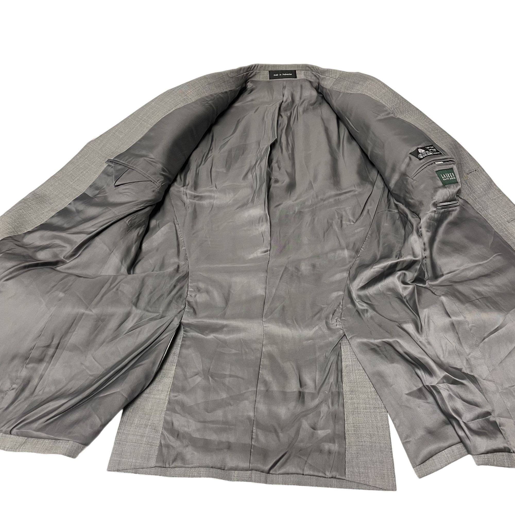 Ralph Lauren Ralph Lauren Gray Silver Sport Coat 3 BTN Wool Jacket Size 42L - 4 Thumbnail