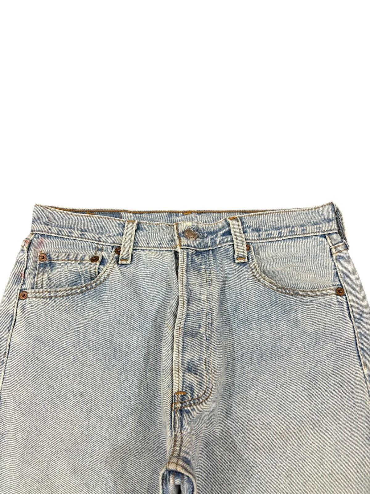 Levi's Vintage 90s Levis 501 Light Wash Distressed Loose Jeans Size US 30 / EU 46 - 4 Thumbnail