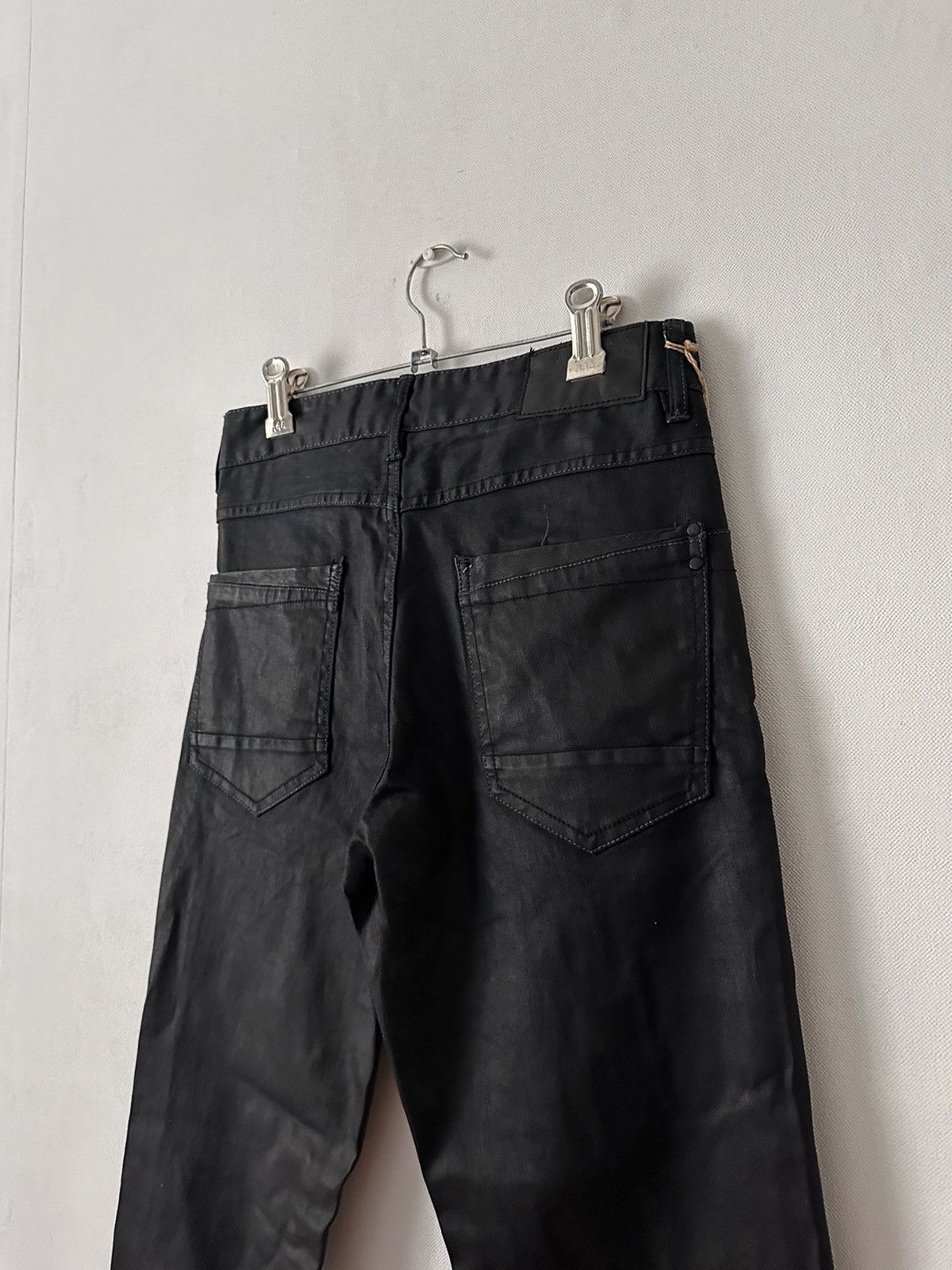 Japanese Brand Vintage Japanese Brand Stacked Waxed Jeans Size US 26 / EU 42 - 10 Thumbnail