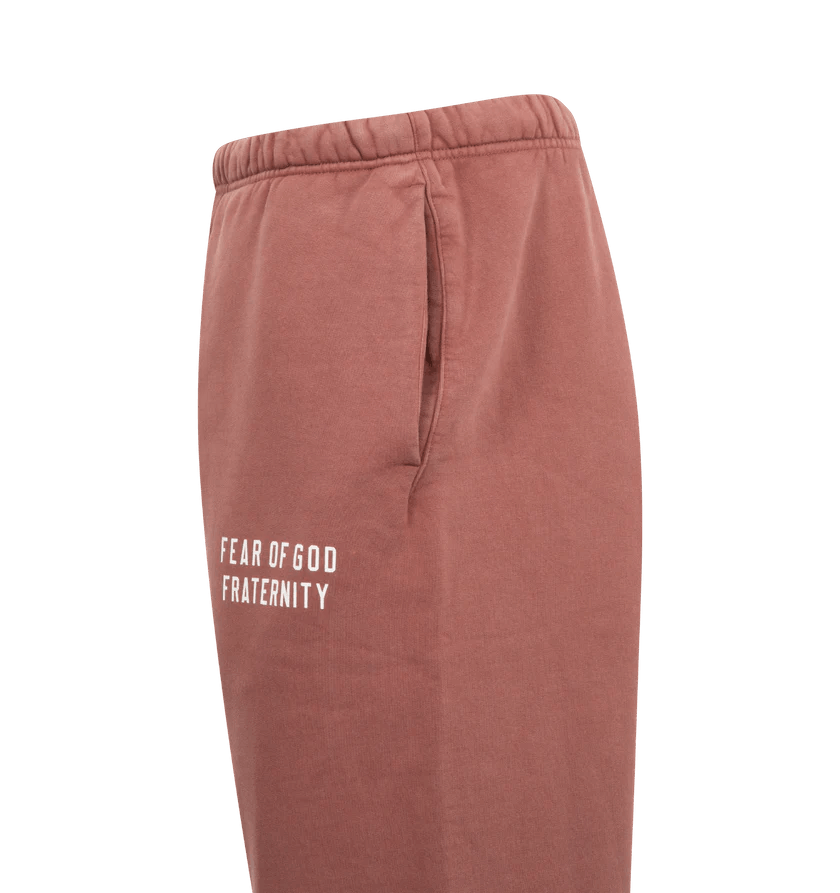Fear of God o1h1sh11224 Elastic Waist Fleece Sweatpants in Crimson Size US 36 / EU 52 - 2 Thumbnail