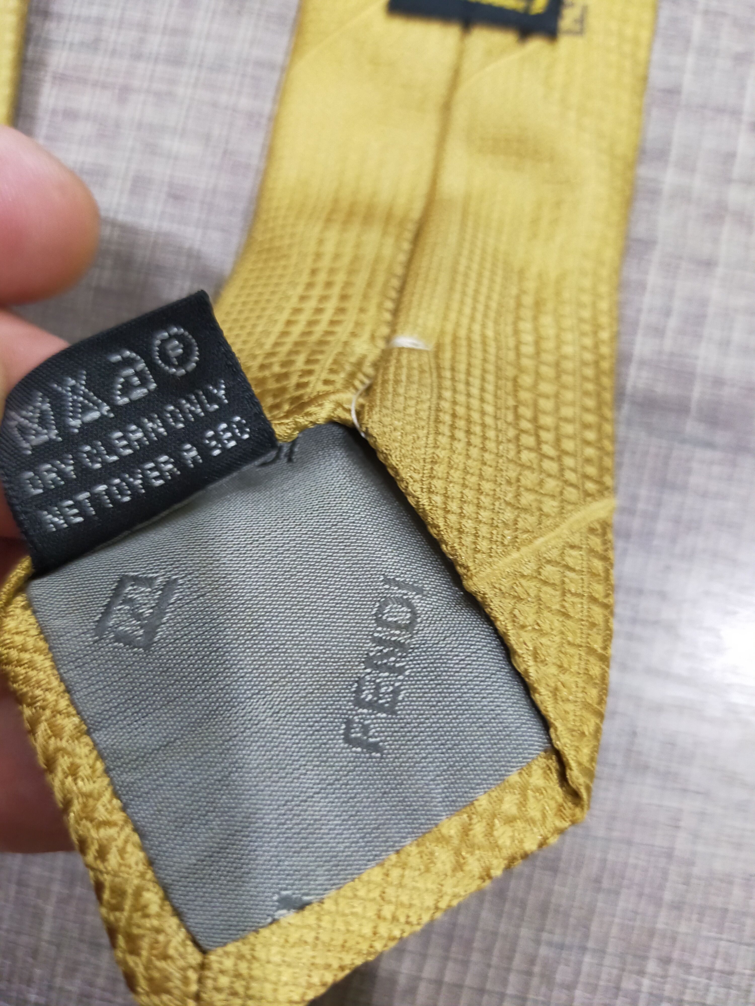 Fendi 🔥NICE !! VINTAGE FENDI MONOGRAM SILK TIE Size ONE SIZE - 3 Thumbnail