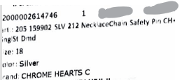 Chrome Hearts CHROME HEARTS Safety Pin Diamond Sliver Necklace Size ONE SIZE - 10 Thumbnail
