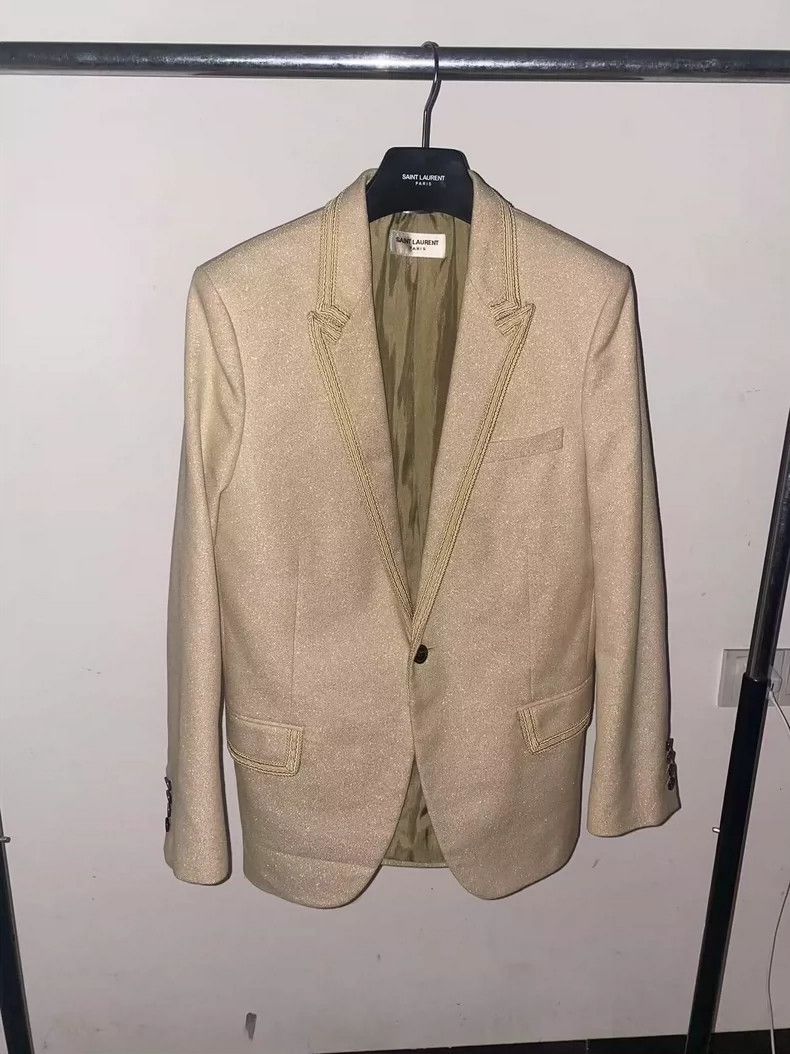 Saint Laurent Paris Saint Laurent Paris 15SS palace baby's breath blazer 2505-N Size 44R - 1 Thumbnail
