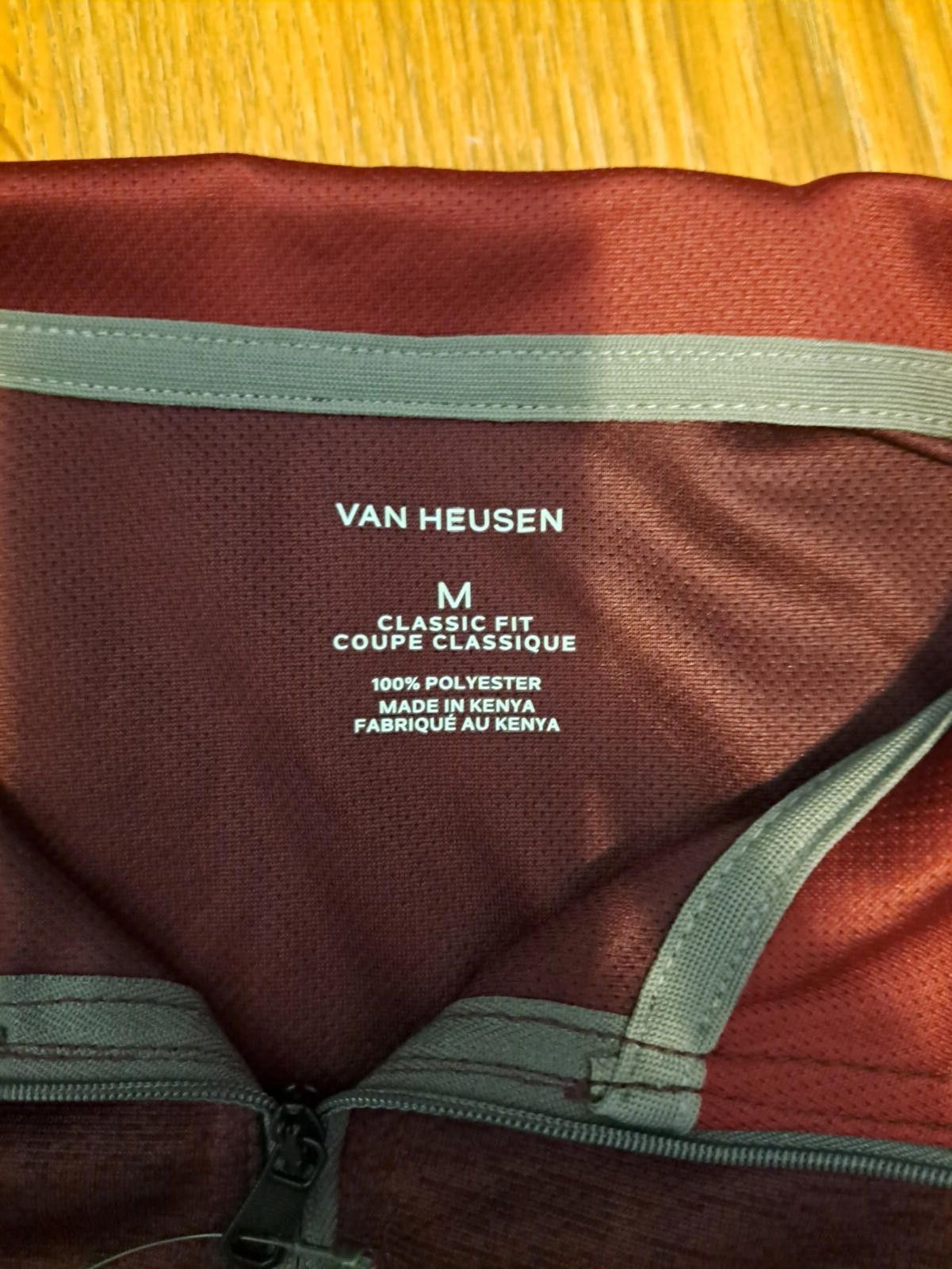 Van Heusen NEW Van Heusen Pullover Sweater Mens Medium Red Quarter Zip Size US M / EU 48-50 / 2 - 2 Thumbnail