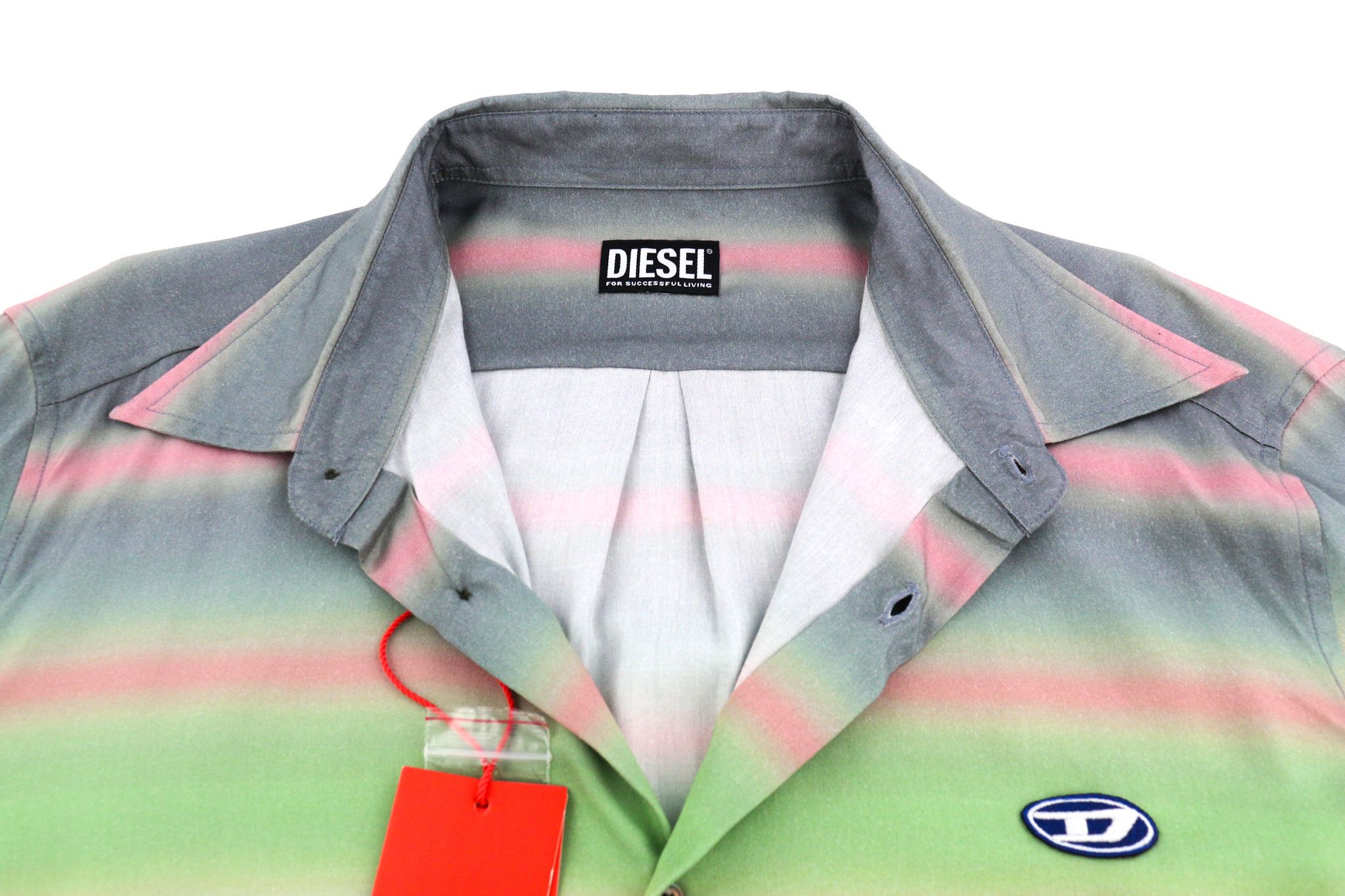 Diesel S-TUCKER-STRIPE XL Patterned Buttoned Logo 40495 Size US XL / EU 56 / 4 - 4 Thumbnail
