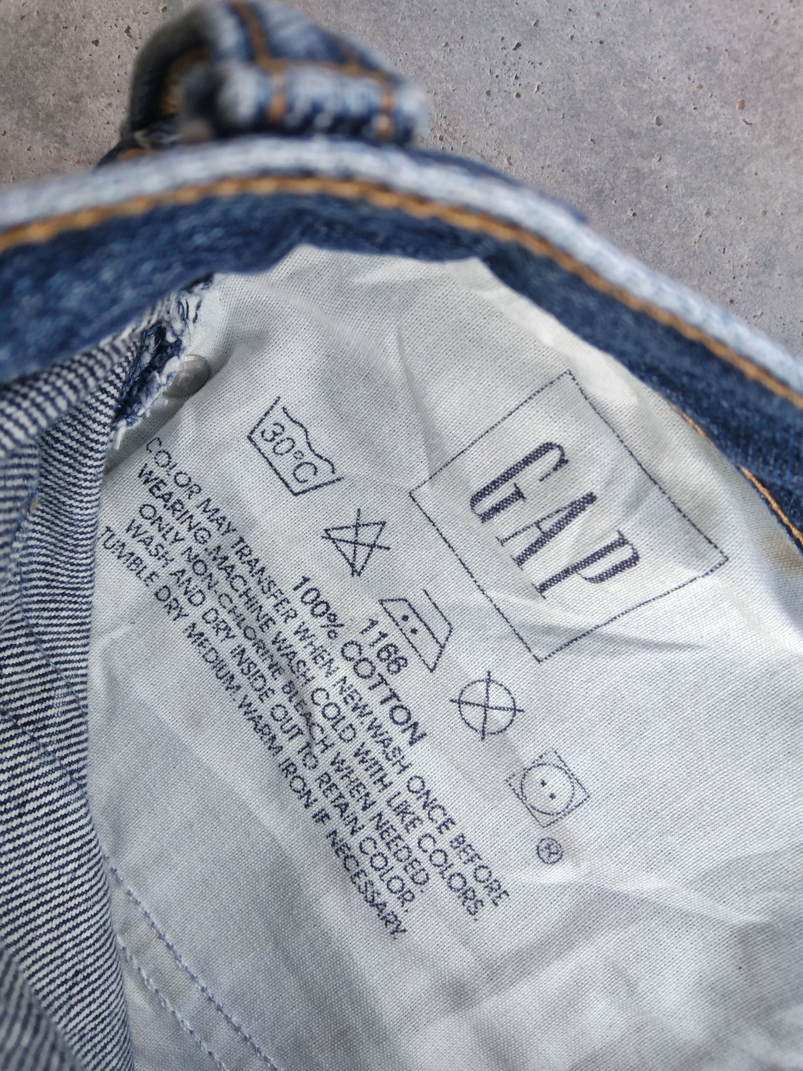 Gap Vintage faded Blue Gap Boot Cut Distressed Jeans 33x31 Size US 33 - 10 Thumbnail