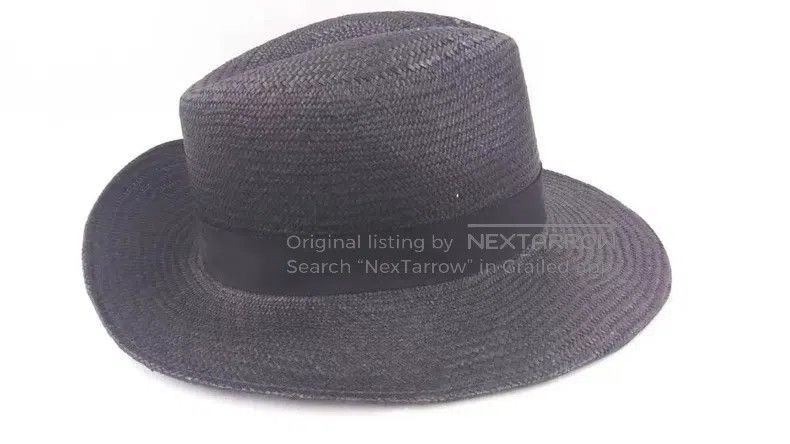 Yohji Yamamoto Yohji Yamamoto Dark Panama Hat Size ONE SIZE - 3 Thumbnail