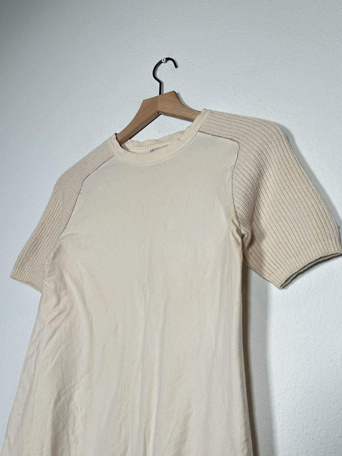 Brunello Cucinelli Cashmere Monili Trim Sweater Tee Size US XL / EU 56 / 4 - 2 Thumbnail