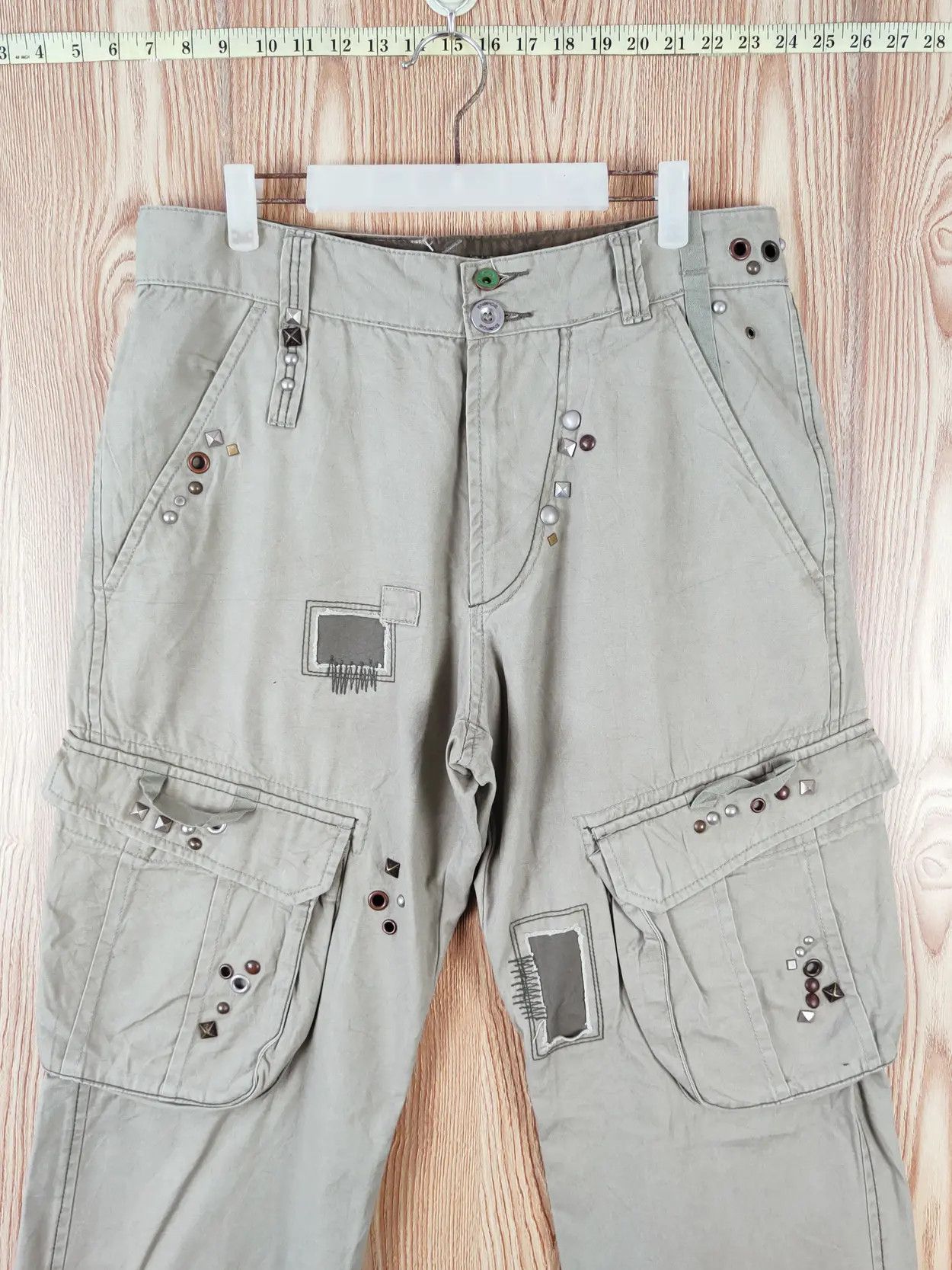 Energie DL Energie Green Multipocket Tactical Cargo Pants #W107 Size US 34 / EU 50 - 2 Thumbnail