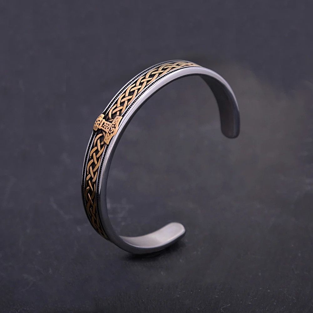 Vintage Nordic Viking Thor's Hammer Bracelet Size ONE SIZE - 5 Thumbnail