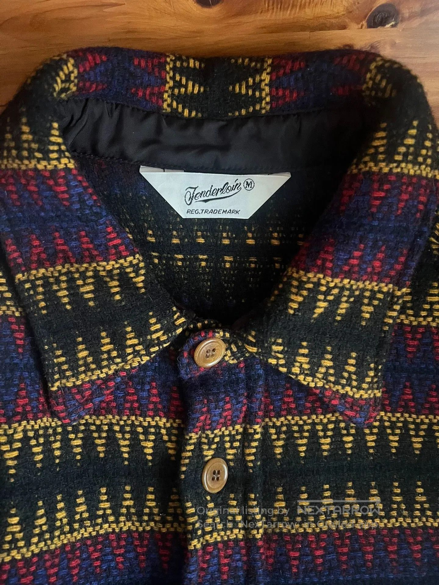 Japanese Brand Ethnic Style Wool Shirt. Size US M / EU 48-50 / 2 - 9 Thumbnail