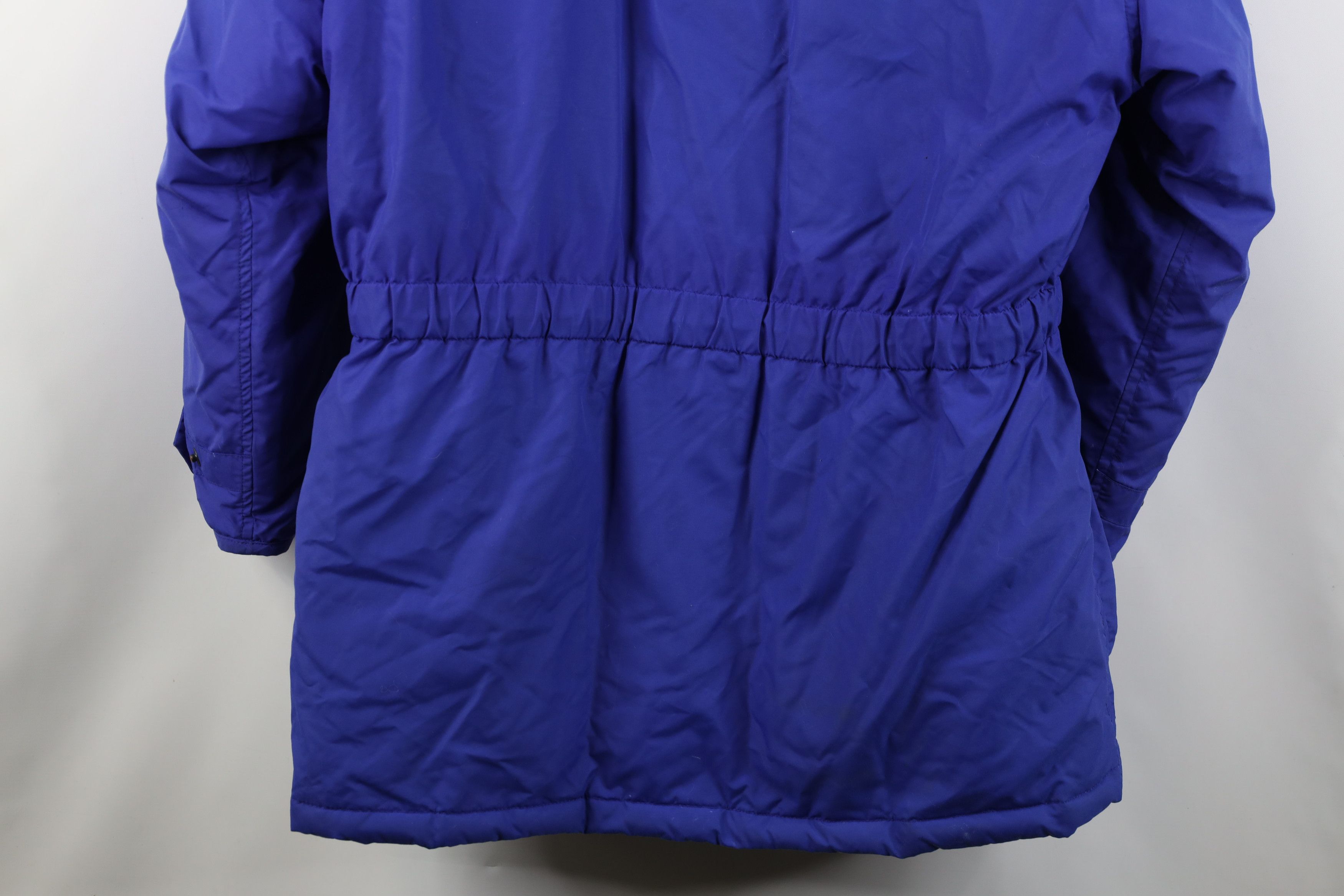Eddie Bauer Vintage 90s Eddie Bauer Hooded Puffer Parka Jacket Purple Size M / US 6-8 / IT 42-44 - 15 Thumbnail