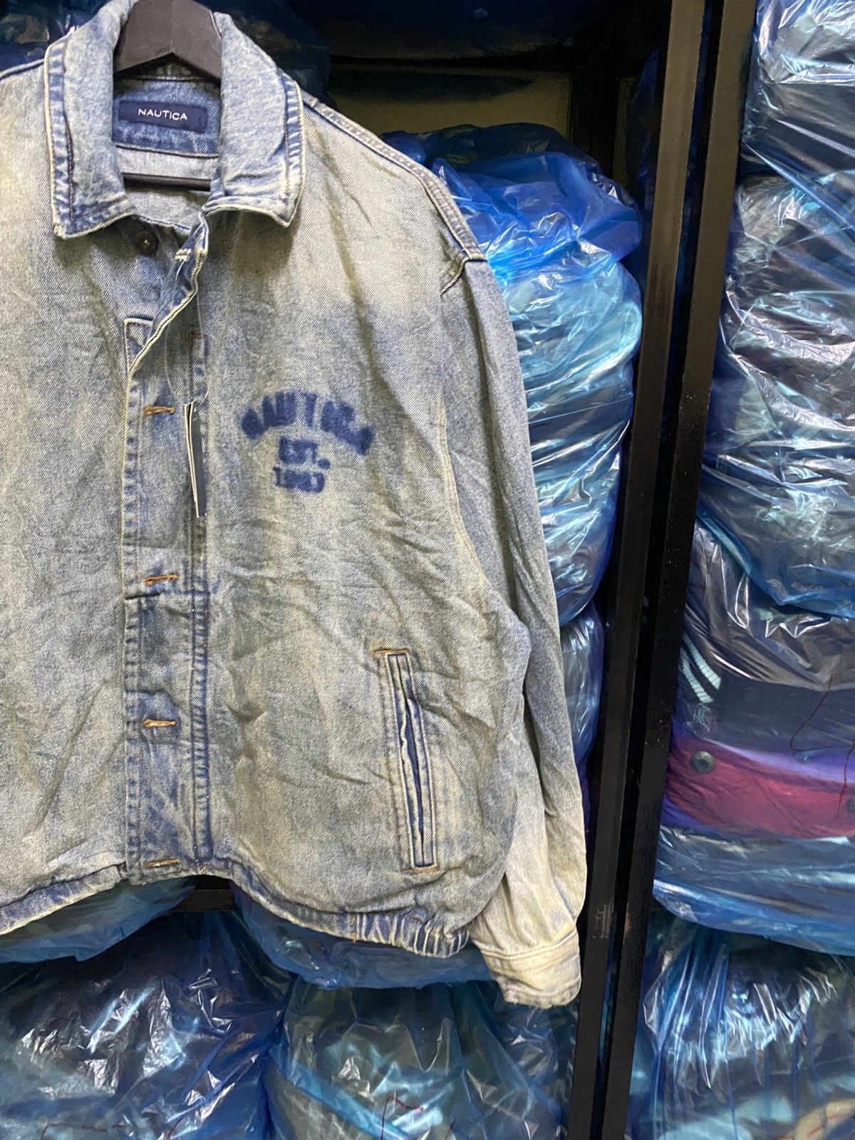 Nautica Nautica x Freak’s Store Vintage 90s Washed Blue Denim Jacket Size US L / EU 52-54 / 3 - 6 Thumbnail