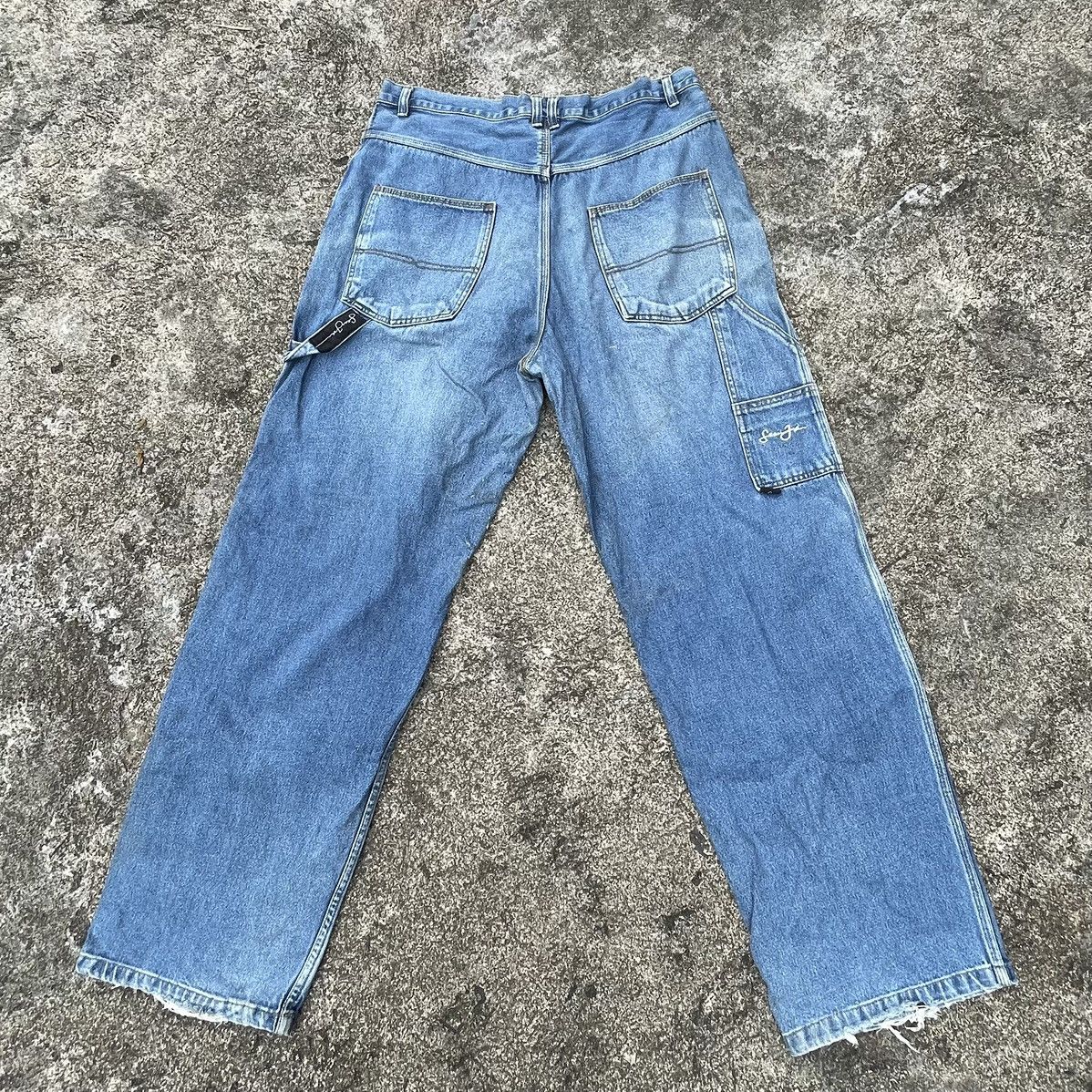 If Six Was Nine Crazy Vintage Baggy Y2K Sean John Carpenter Jeans Size US 38 / EU 54 - 1 Thumbnail
