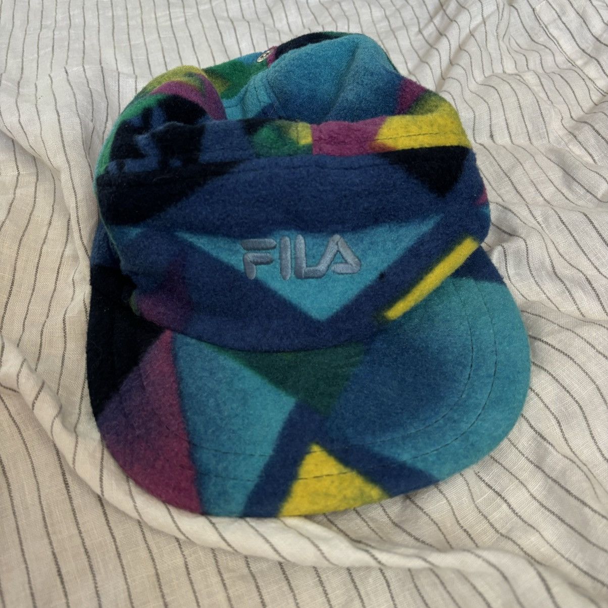 Fila Fila vintage fleece hat one size rare 90s Size ONE SIZE - 2 Thumbnail