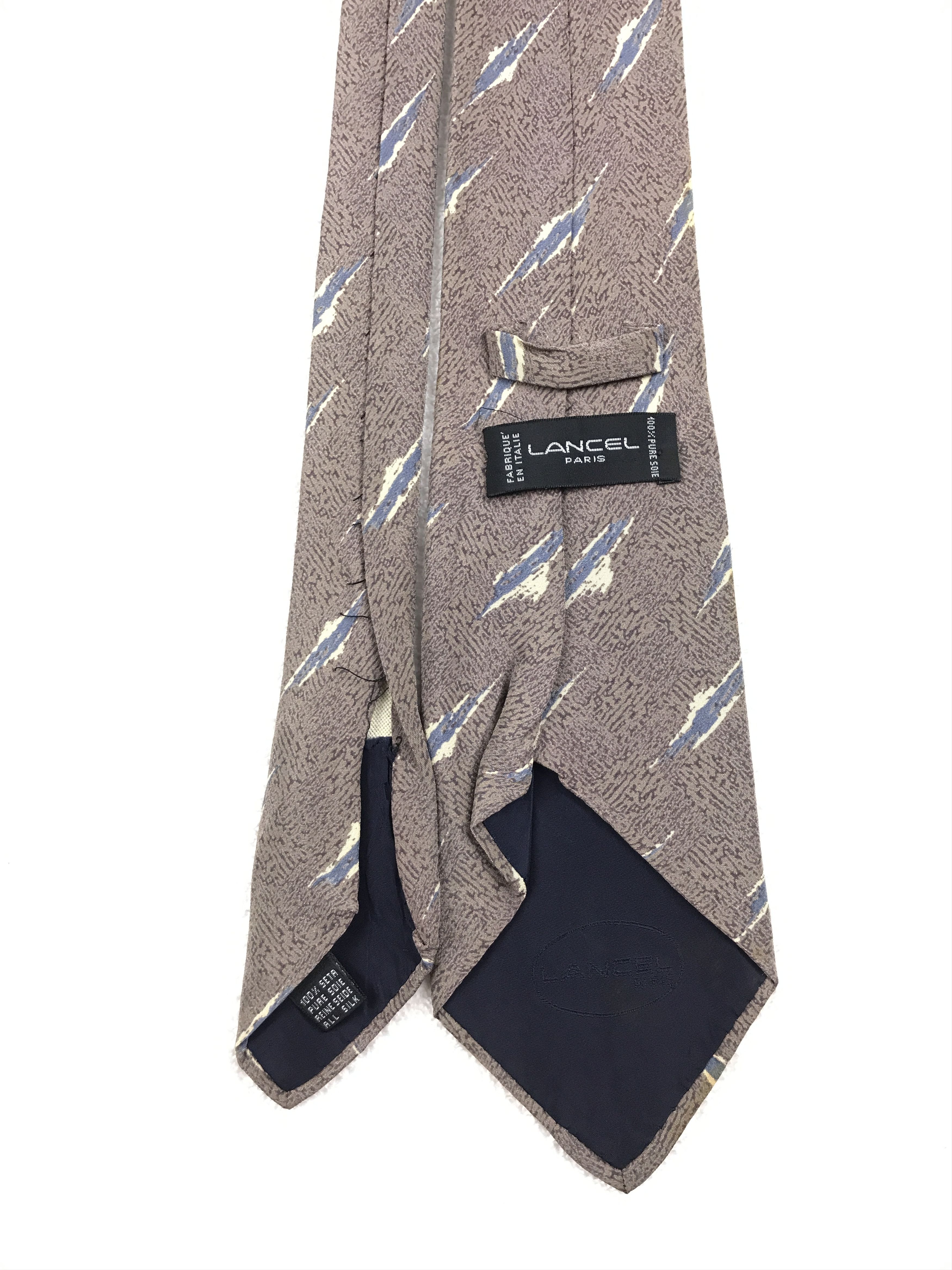 Lancel × Vintage Vintage Lancel Silk Necktie Size ONE SIZE - 4 Thumbnail