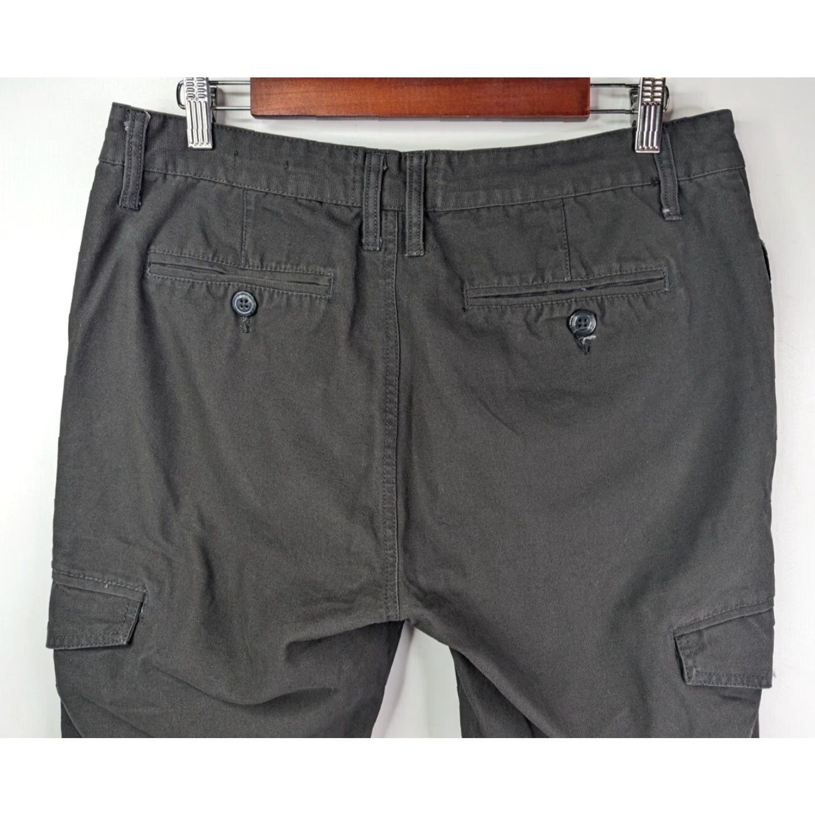 Denime MBX Denim Wear Cargo Pants Straight Leg 34x32 Grey Solid Mens Pants Regular Denim MBX Cargo 34 32 Gray Dark? Size US 34 / EU 50 - 5 Thumbnail