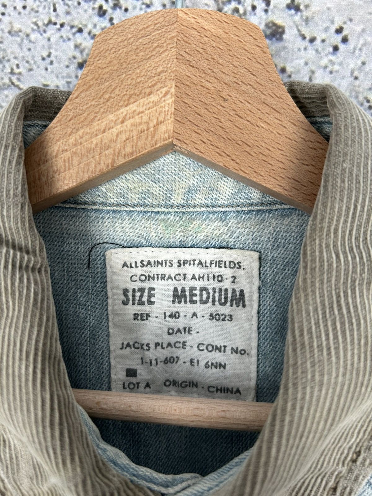 Allsaints Allsaints Denim Shirt Avant Garde Jeans Luxury Designer Size US M / EU 48-50 / 2 - 6 Thumbnail
