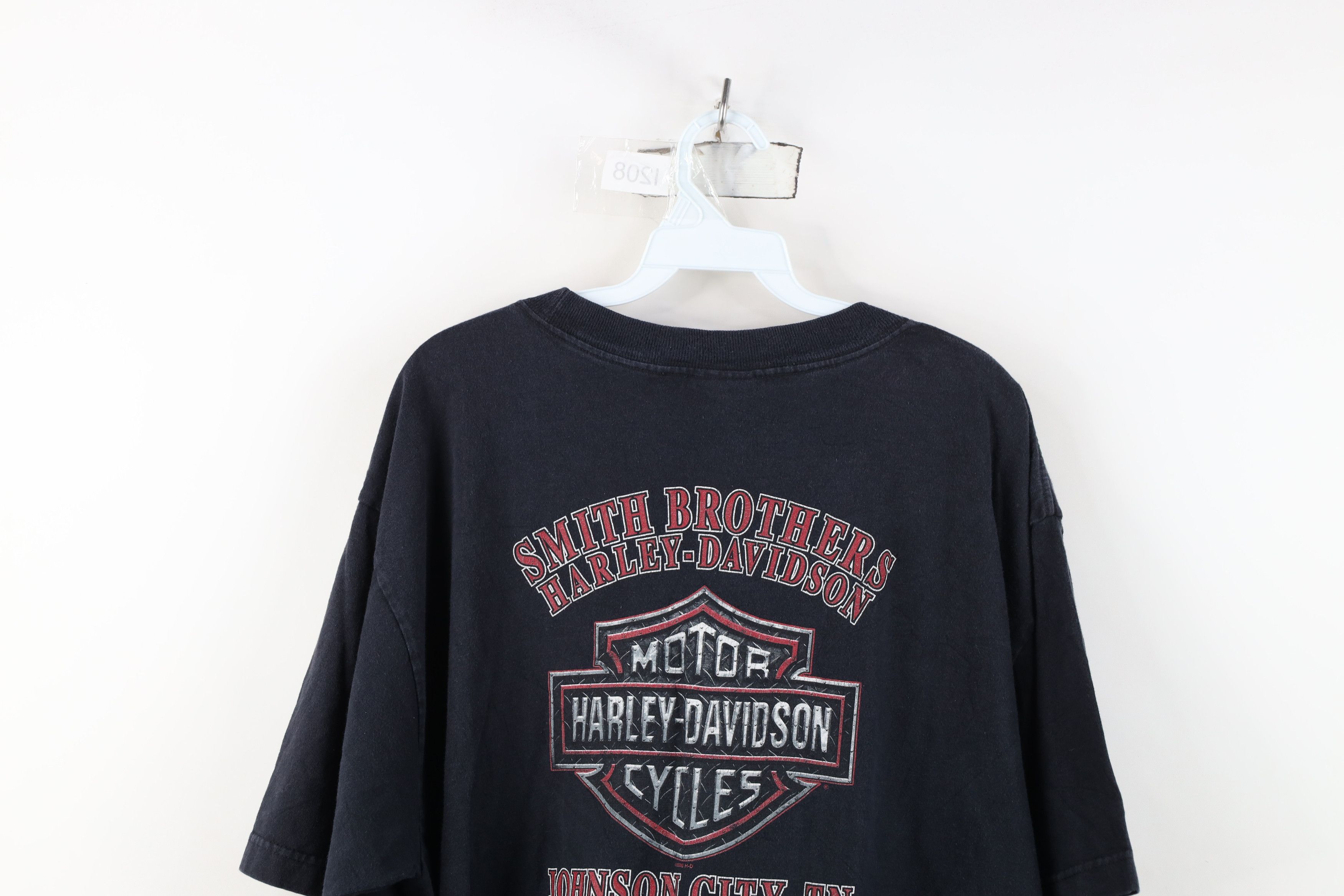 Harley Davidson Vintage Y2K Harley Davidson Fire Flames T-Shirt Black USA Size US XXL / EU 58 / 5 - 14 Thumbnail