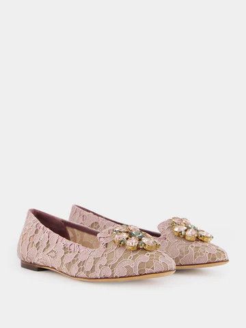 Dolce & Gabbana o1y0925 Loafers in Pink Size US 5 / IT 35 - 5 Thumbnail