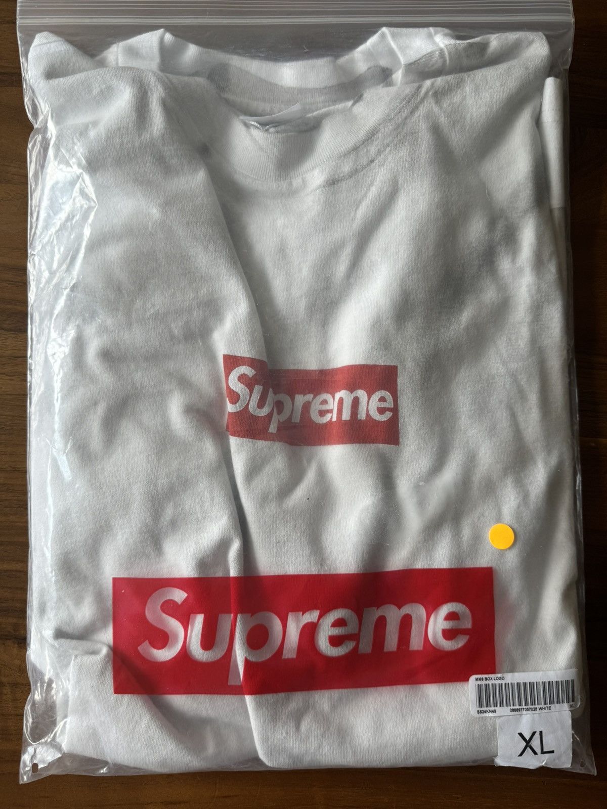 Supreme Supreme MM6 Maison Margiela Box Logo Tee XL IN HAND | Grailed