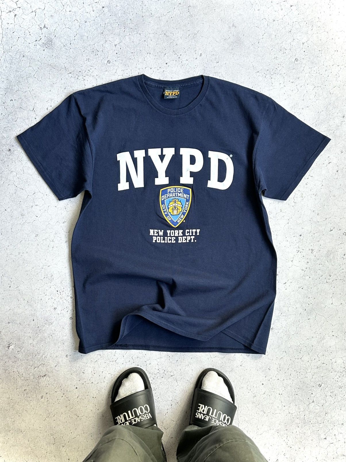 Vintage Vintage Y2K NYPD Tee Size US L / EU 52-54 / 3 - 1 Thumbnail