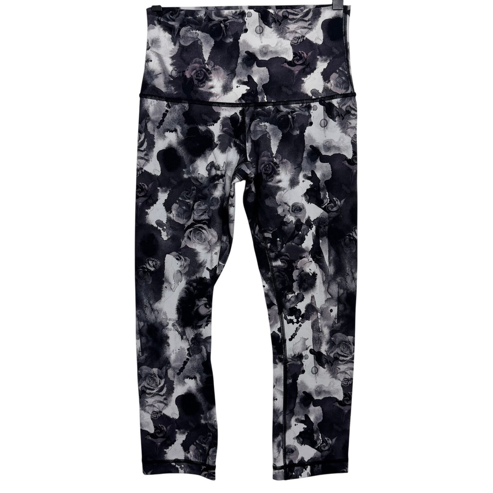 Lululemon Lululemon Wunder Under Crop Hi-Rise Obscurred Black Dusty Ma Size 28" / US 6 / IT 42 - 3 Thumbnail