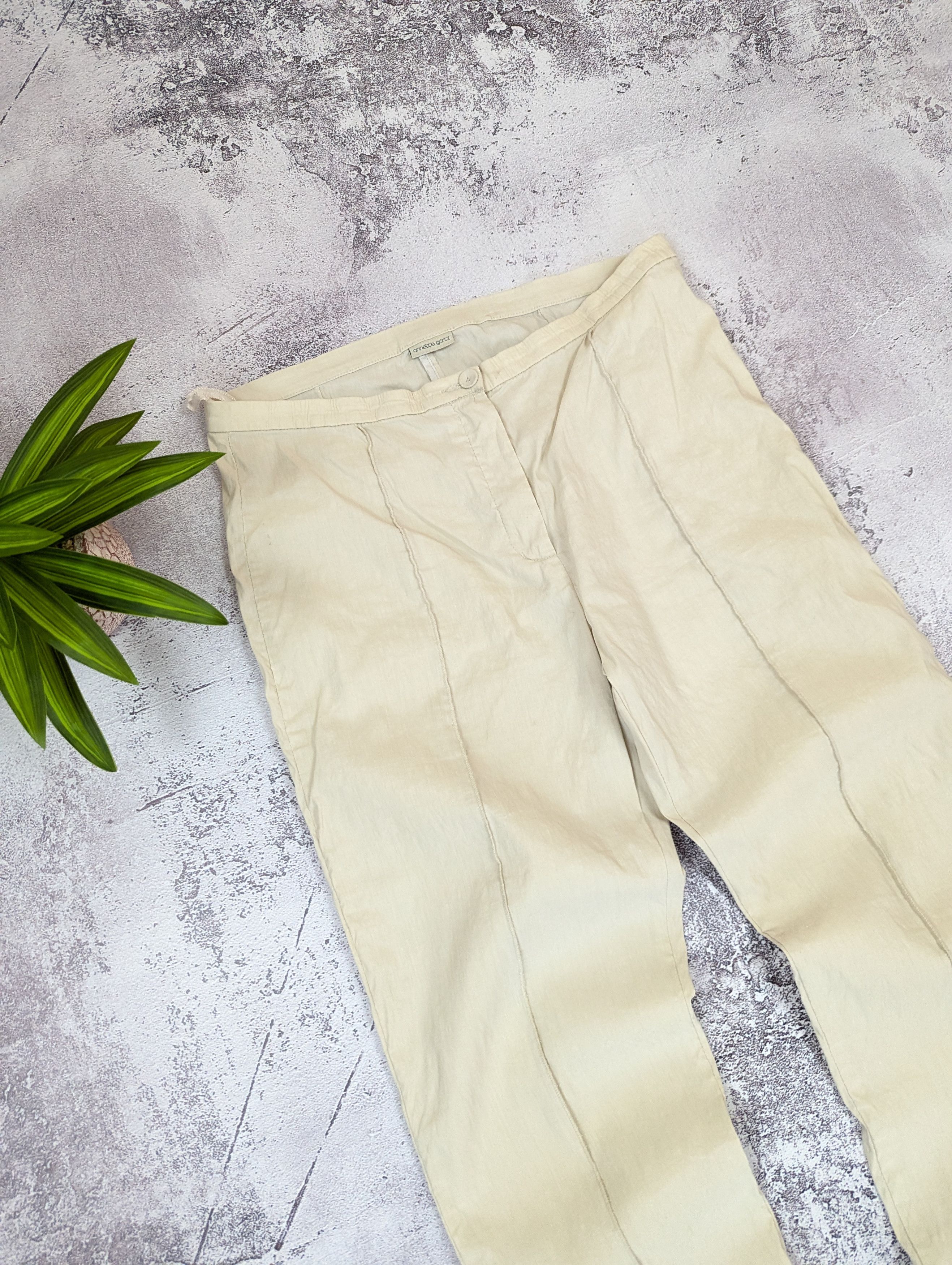 Annette Gortz Annette Gortz Minimal Linen Blend Pants 42 Size 31" - 4 Thumbnail