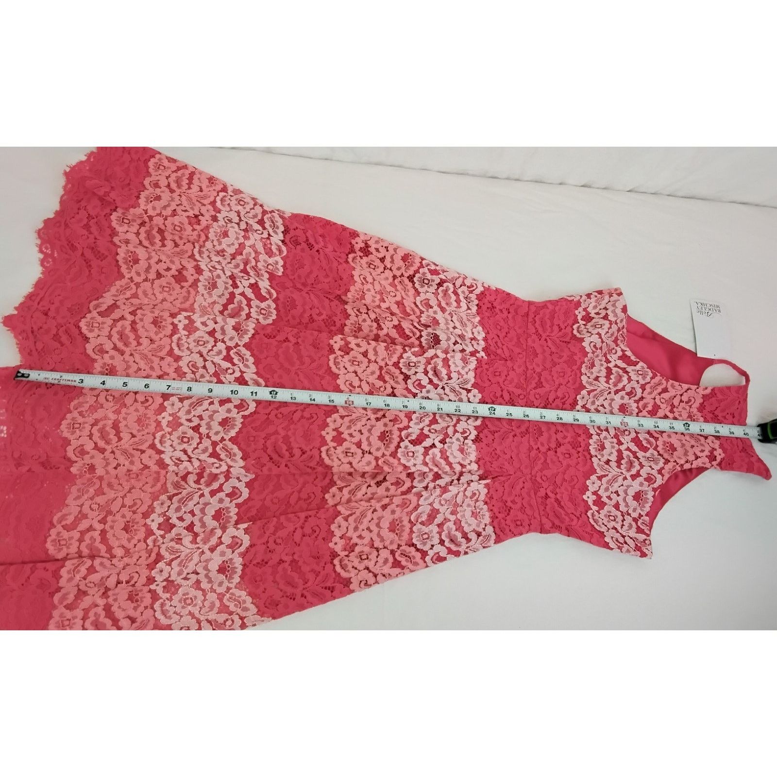 Badgley Mischka Belle Badgley Mischka Dress Women's 4 Pink Lace NWT Size S / US 4 / IT 40 - 7 Thumbnail