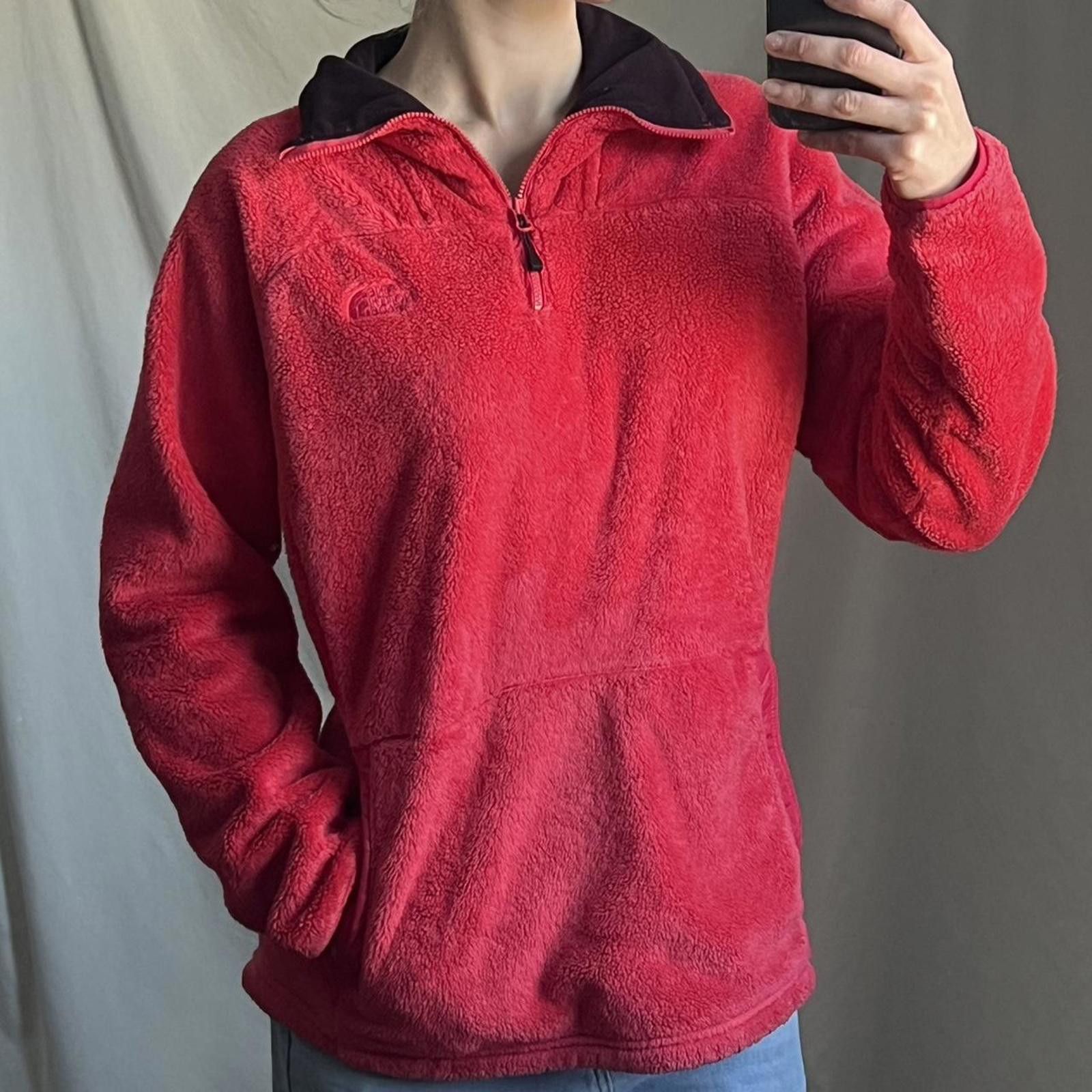 The North Face The North Face red fleece quarter zip Size L / US 10 / IT 46 - 3 Thumbnail