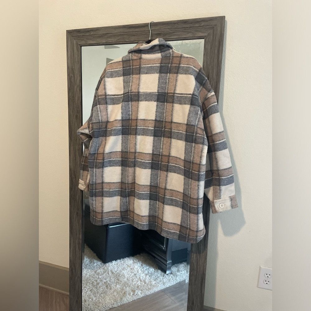 Abercrombie & Fitch Abercrombie & Fitch plaid oversized cozy shirt jacket Size M / US 6-8 / IT 42-44 - 5 Thumbnail