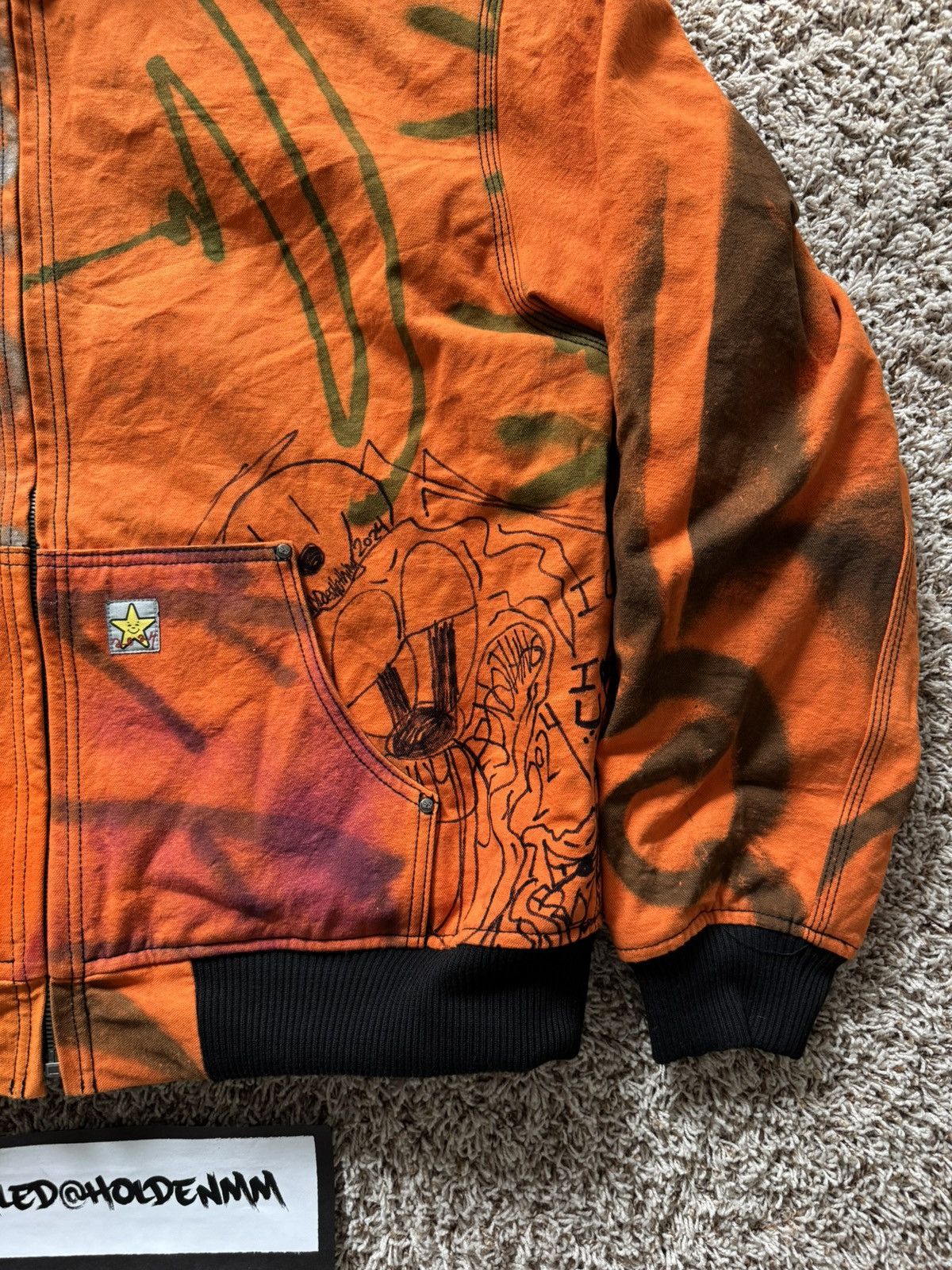 Asspizza Ass Pizza Therapy Reversible Work Jacket Orange Size US L / EU 52-54 / 3 - 4 Thumbnail