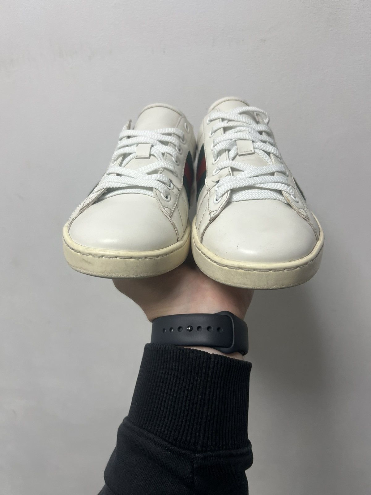 Gucci Gucci low top sneakers Bianoco/BBR/Blue Size US 8.5 / EU 41-42 - 5 Thumbnail