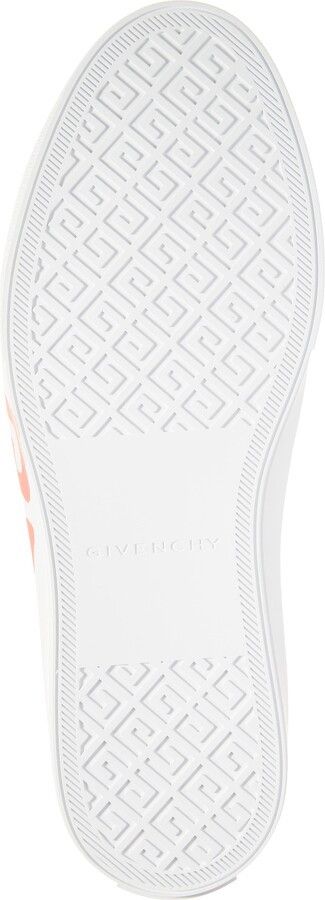 Givenchy o1loc1c0924 Logo Low-Top Sneakers in White/Red Size US 12 / EU 45 - 4 Thumbnail