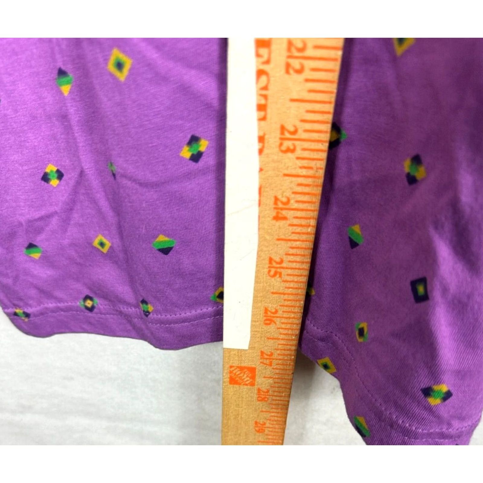 WeSC WESC Mens Large Shirt Dartenjang Purple Diamon pattern T-shirt Short sleeve Crew Mens Size US L / EU 52-54 / 3 - 5 Thumbnail