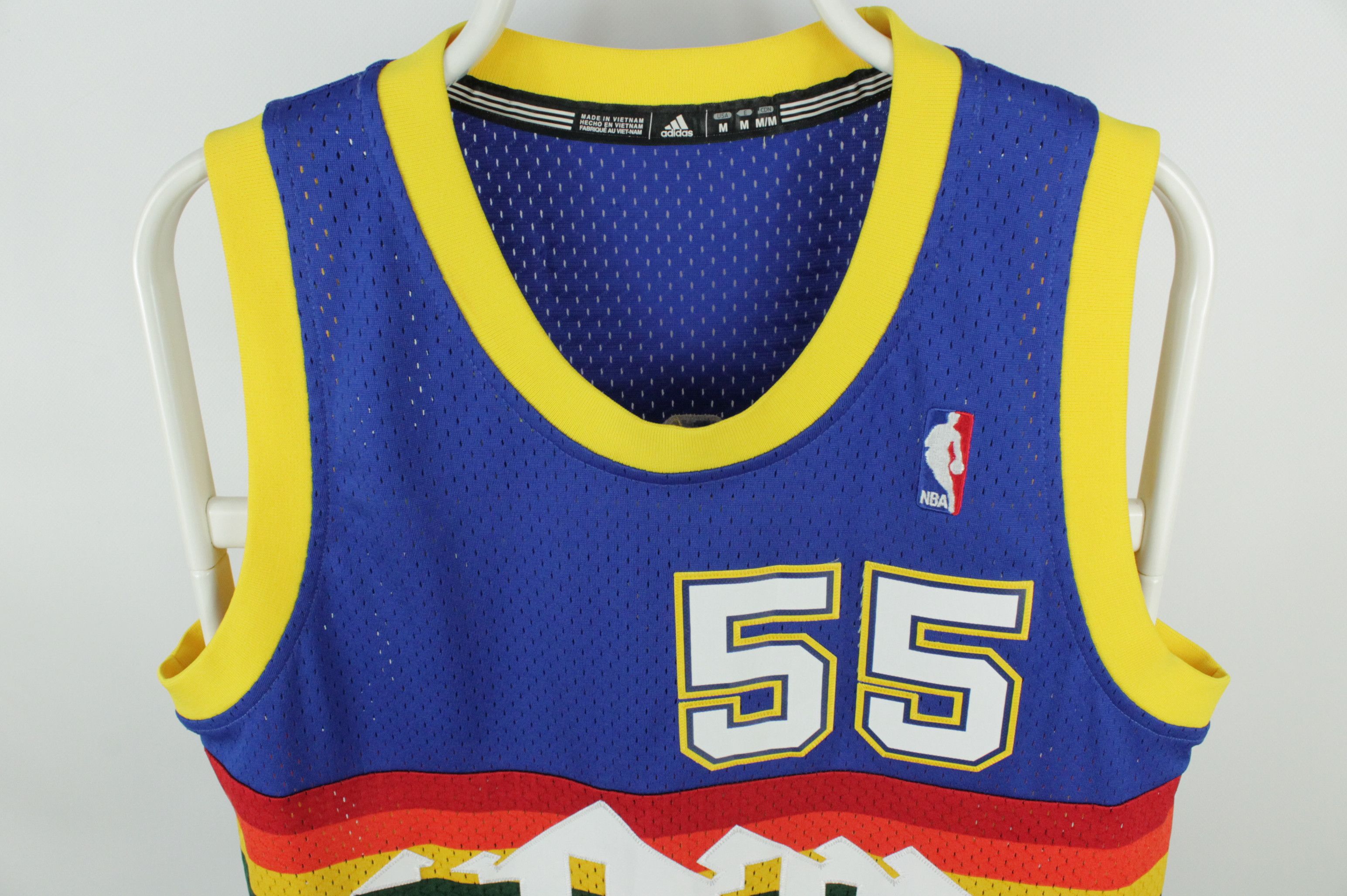 Adidas Adidas Denver Nuggets Dikembe Mutombo #55 Hardwood Jersey Size US M / EU 48-50 / 2 - 2 Thumbnail