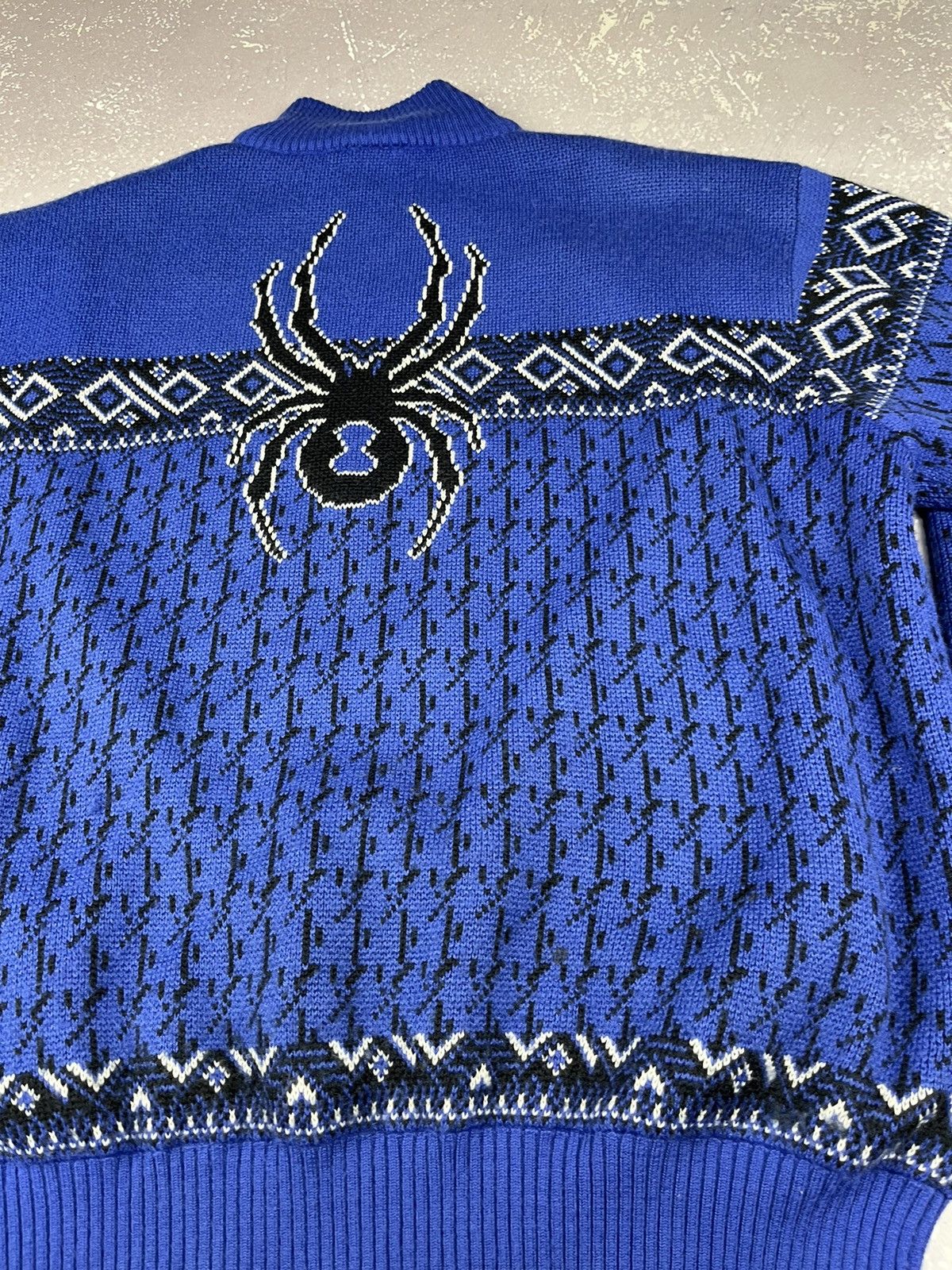 Spyder VINTAGE SPYDER 1/4 ZIP SPYDER LOGO PULLOVER XL Size US XL / EU 56 / 4 - 11 Thumbnail