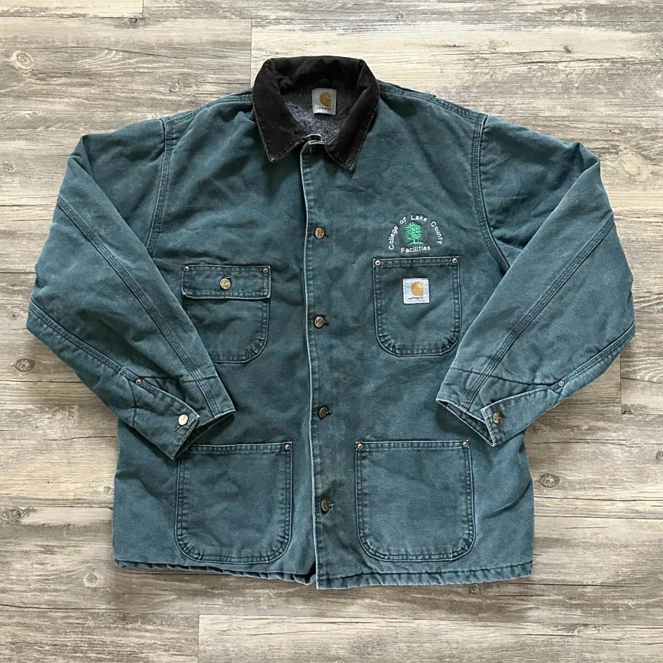 Carhartt Vintage Carhartt C02HTG Chore Barn Blanket Line Coat Size US XL / EU 56 / 4 - 1 Thumbnail
