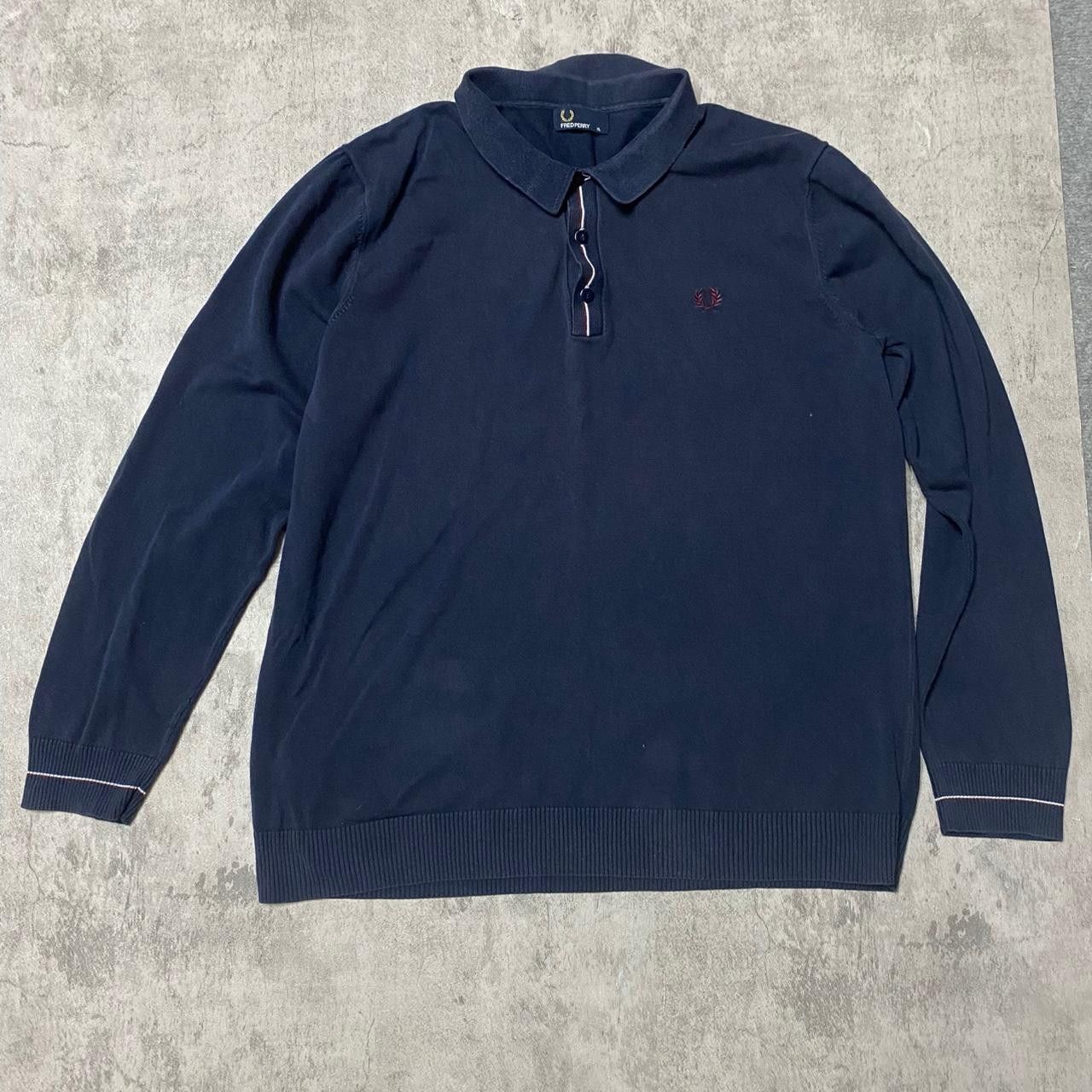 Fred Perry Navy Fred Perry long sleeve polo shirt #polo Size US XL / EU 56 / 4 - 1 Thumbnail