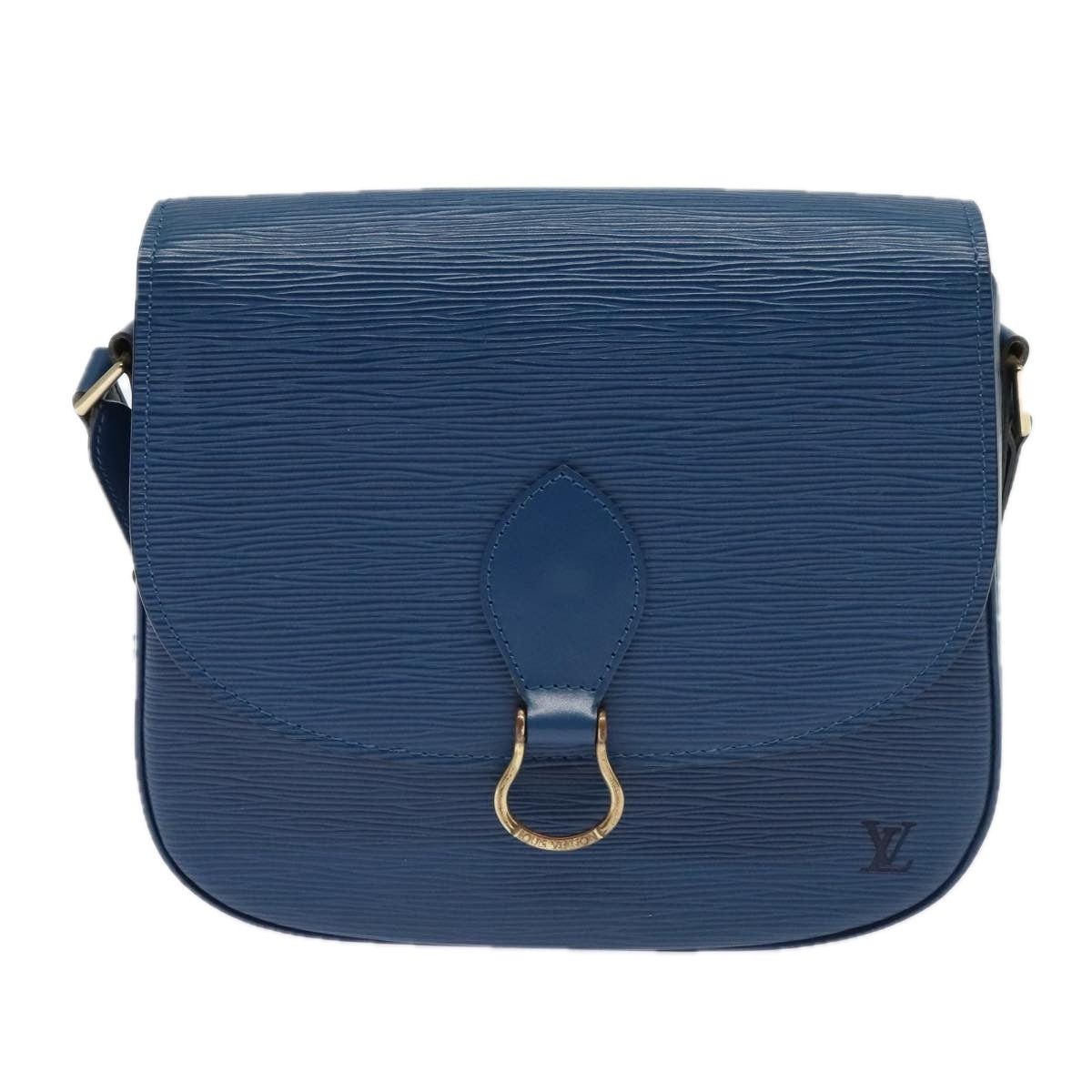 Louis Vuitton LOUIS VUITTON Epi Saint Cloud GM Shoulder Bag Toledo Blue Size ONE SIZE - 13 Thumbnail