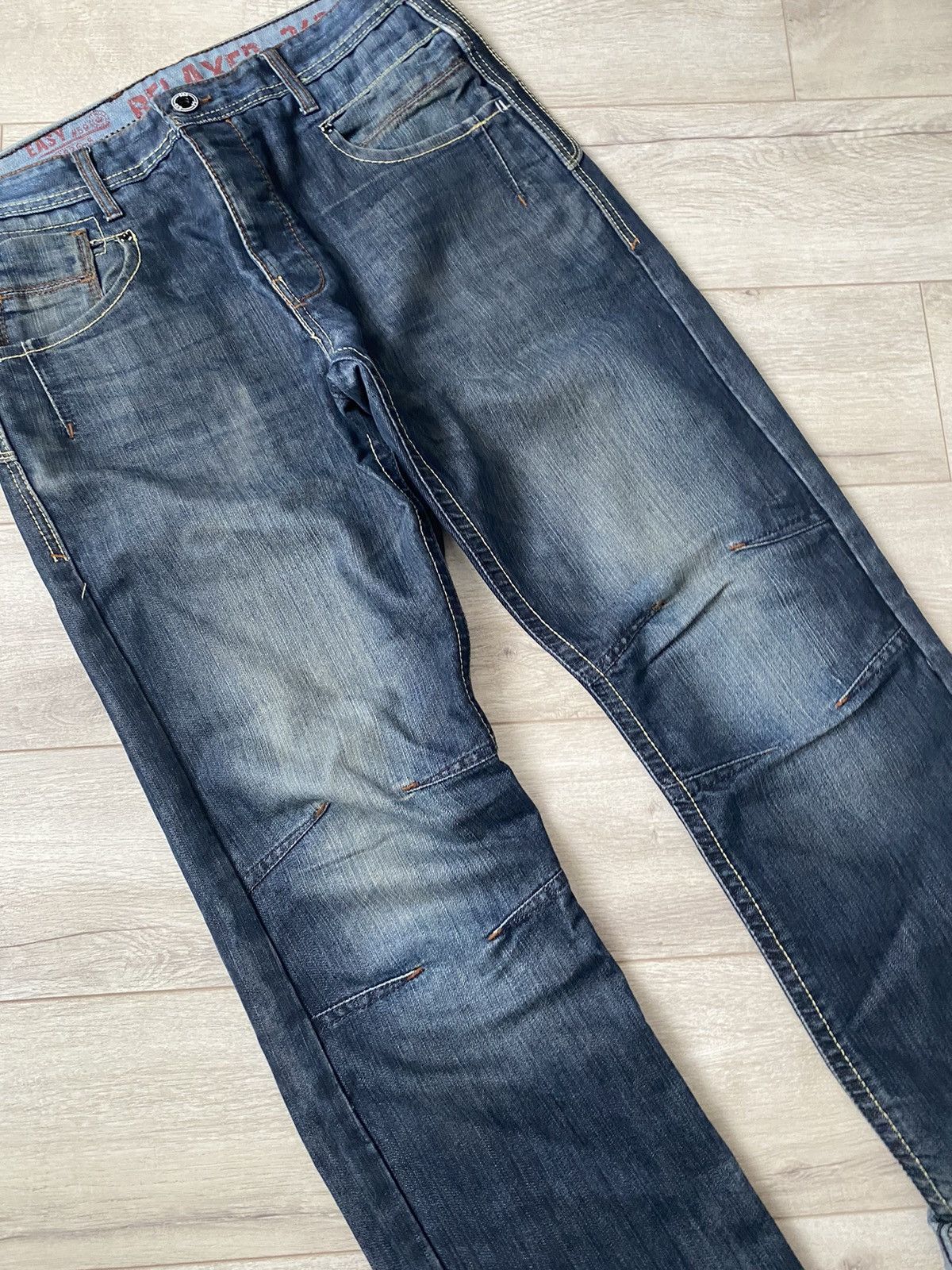 If Six Was Nine Vintage Baggy Japanese Washed Denim Jeans Metal Faded Y2K Size US 34 / EU 50 - 8 Thumbnail